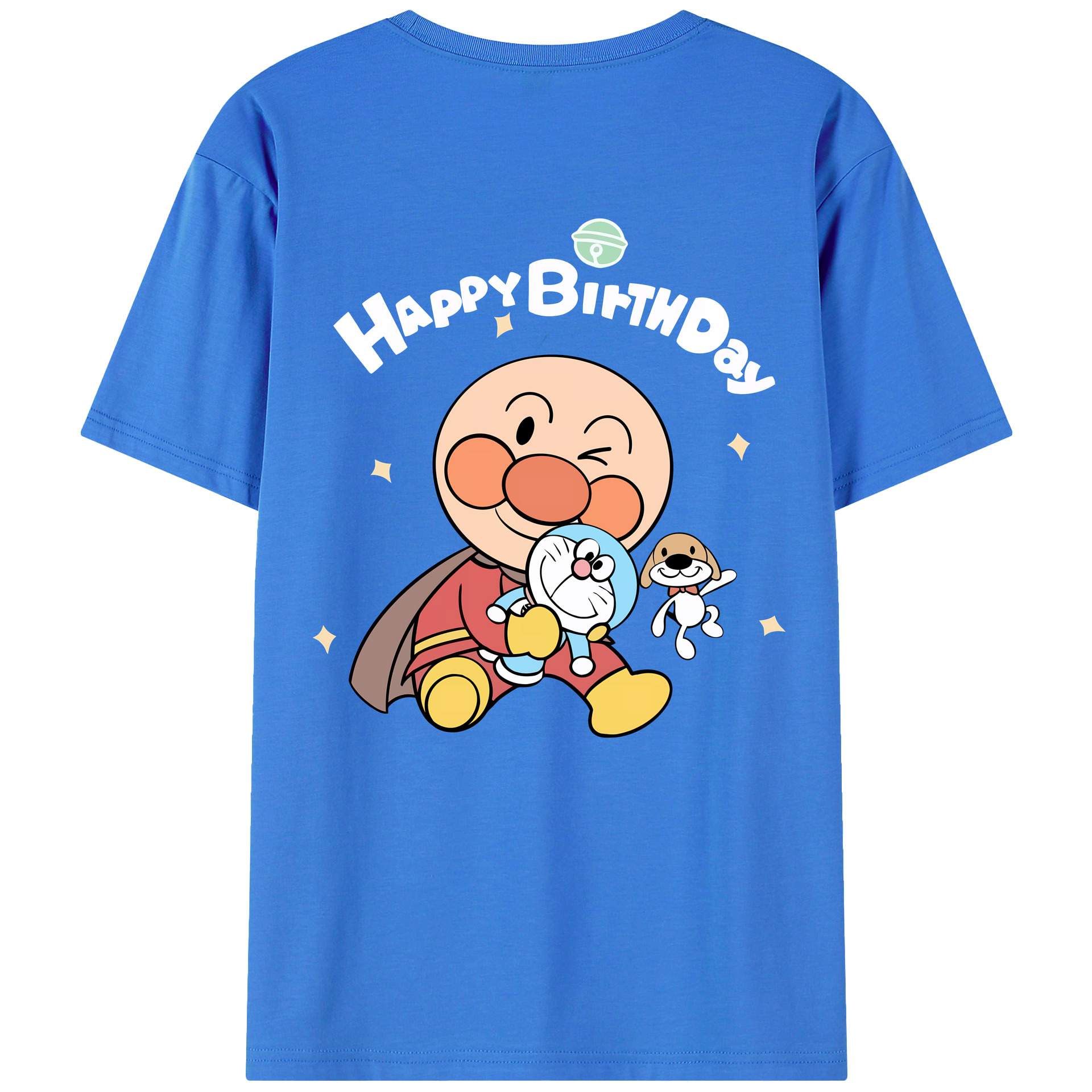 （画像用） アンパンマン Anpanman 綿100％ メンズ半袖Tシャツ（バックプリント） 通気性