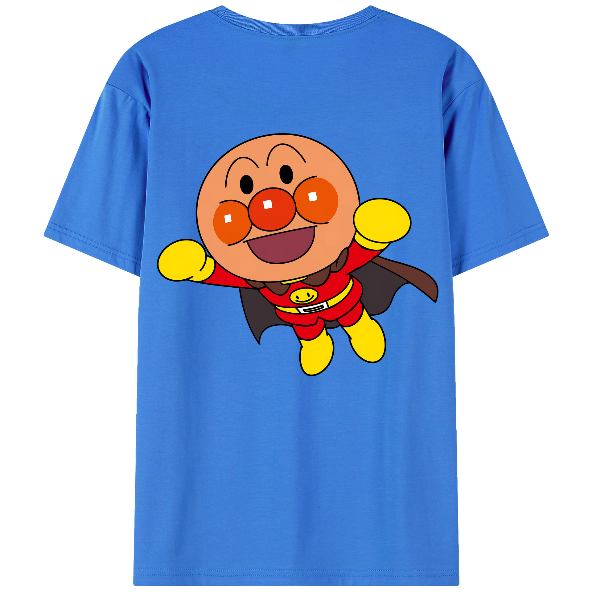 （画像用） アンパンマン Anpanman 綿100％ メンズ半袖Tシャツ（バックプリント） 通気性