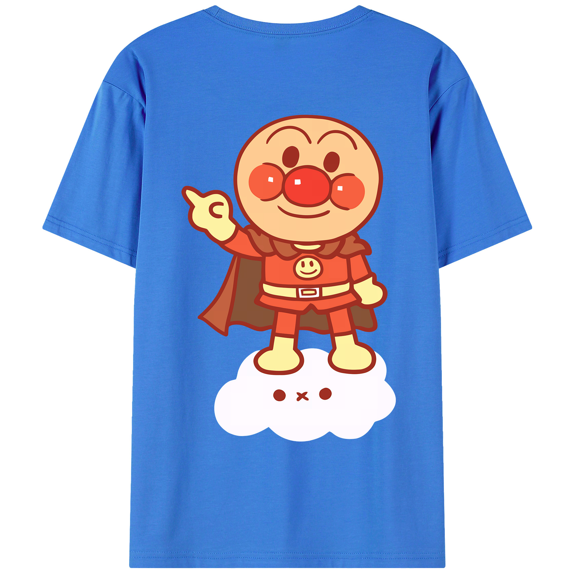 （画像用） アンパンマン Anpanman 綿100％ メンズ半袖Tシャツ（バックプリント） 通気性