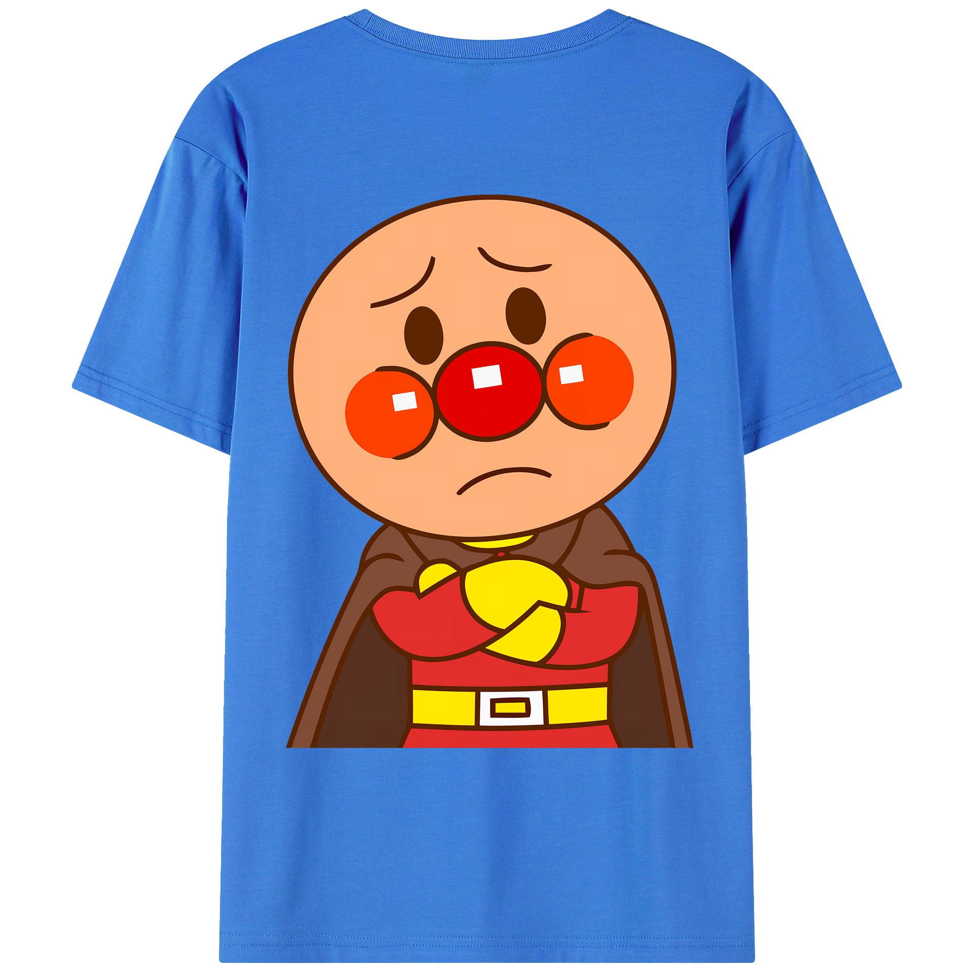 （画像用） アンパンマン Anpanman 綿100％ メンズ半袖Tシャツ（バックプリント） 通気性