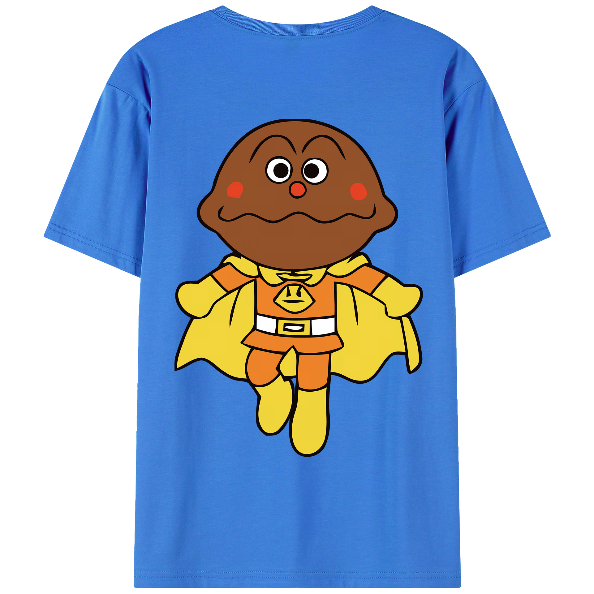 （画像用） アンパンマン Anpanman 綿100％ メンズ半袖Tシャツ（バックプリント） 通気性