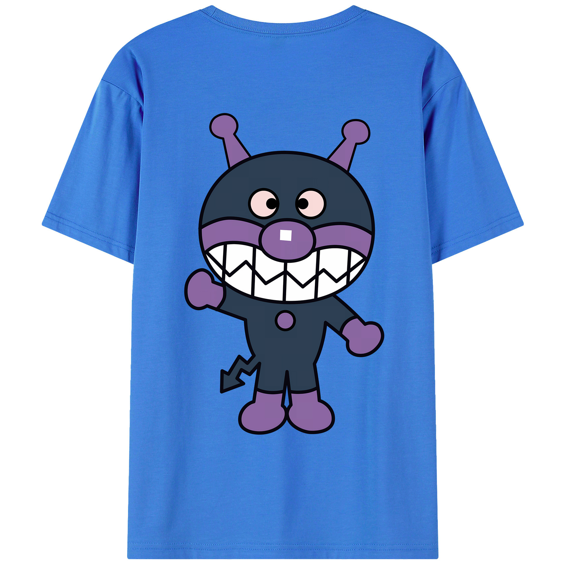 （画像用） アンパンマン Anpanman 綿100％ メンズ半袖Tシャツ（バックプリント） 通気性
