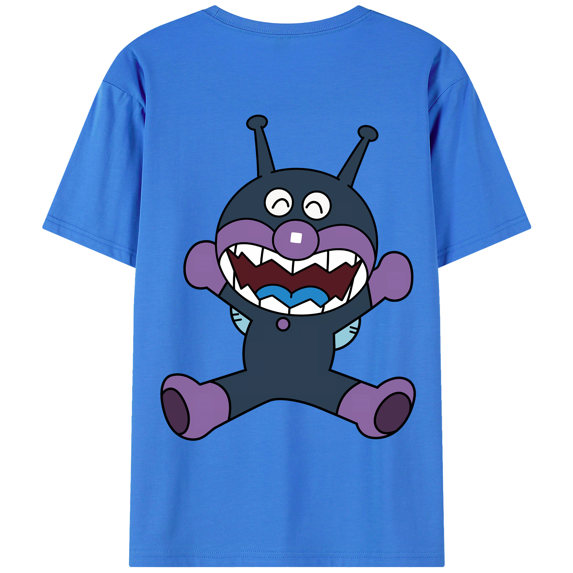 （画像用） アンパンマン Anpanman 綿100％ メンズ半袖Tシャツ（バックプリント） 通気性