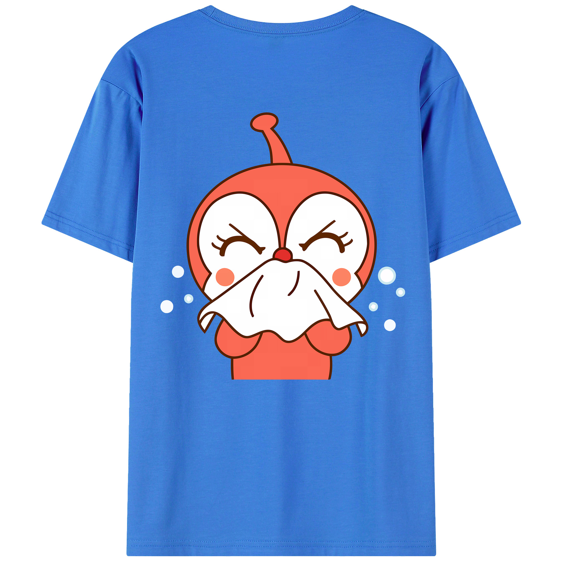 （画像用） アンパンマン Anpanman 綿100％ メンズ半袖Tシャツ（バックプリント） 通気性