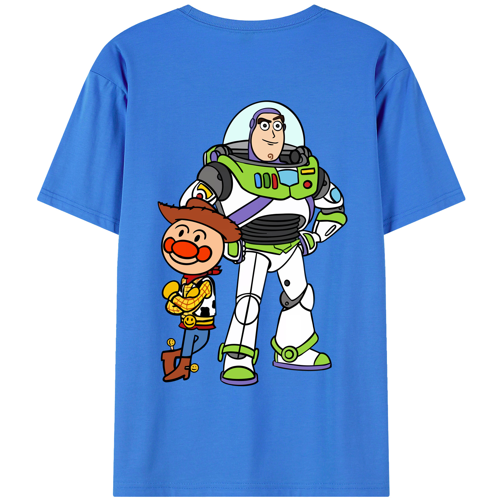 （画像用） アンパンマン Anpanman 綿100％ メンズ半袖Tシャツ（バックプリント） 通気性