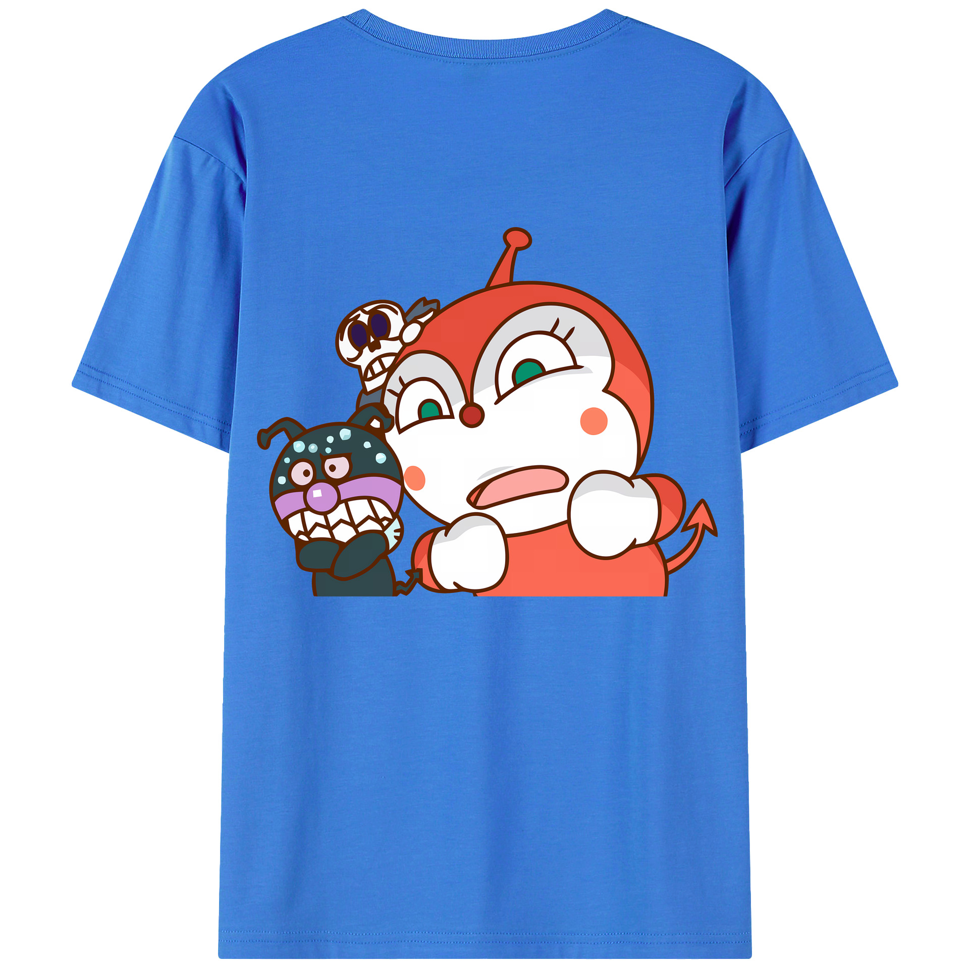 （画像用） アンパンマン Anpanman 綿100％ メンズ半袖Tシャツ（バックプリント） 通気性