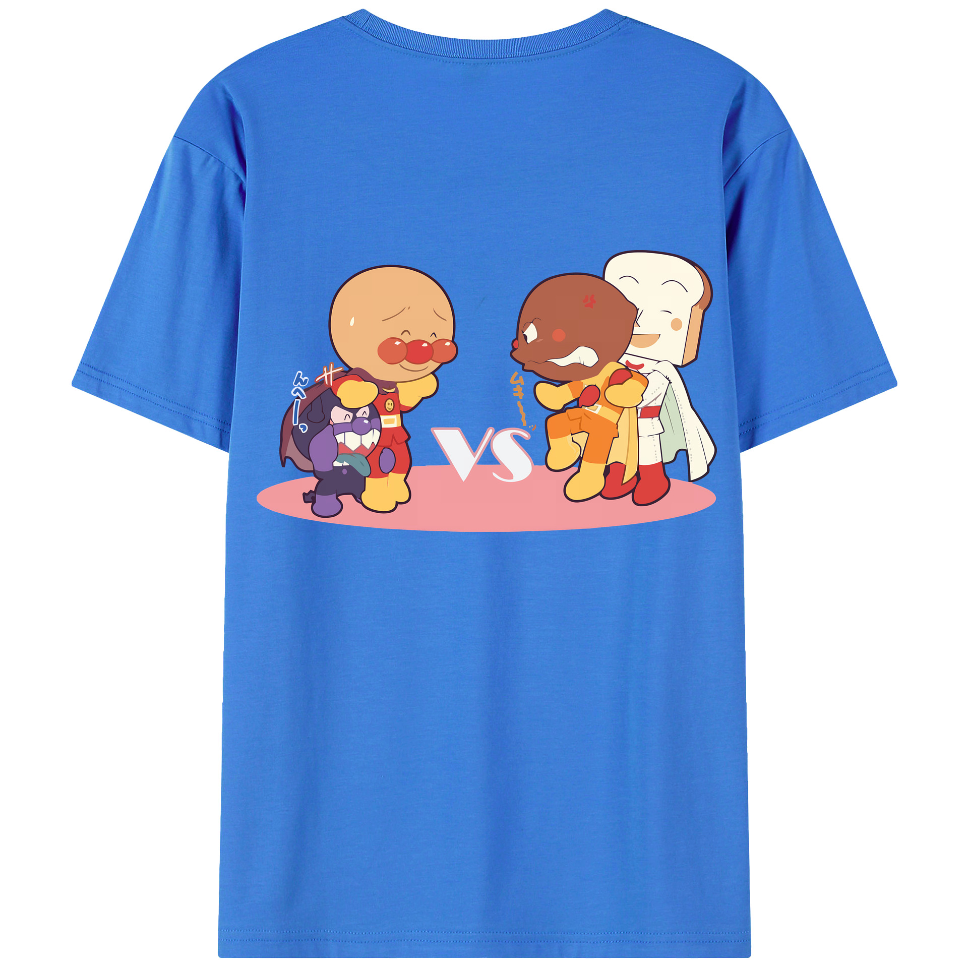 （画像用） アンパンマン Anpanman 綿100％ メンズ半袖Tシャツ（バックプリント） 通気性