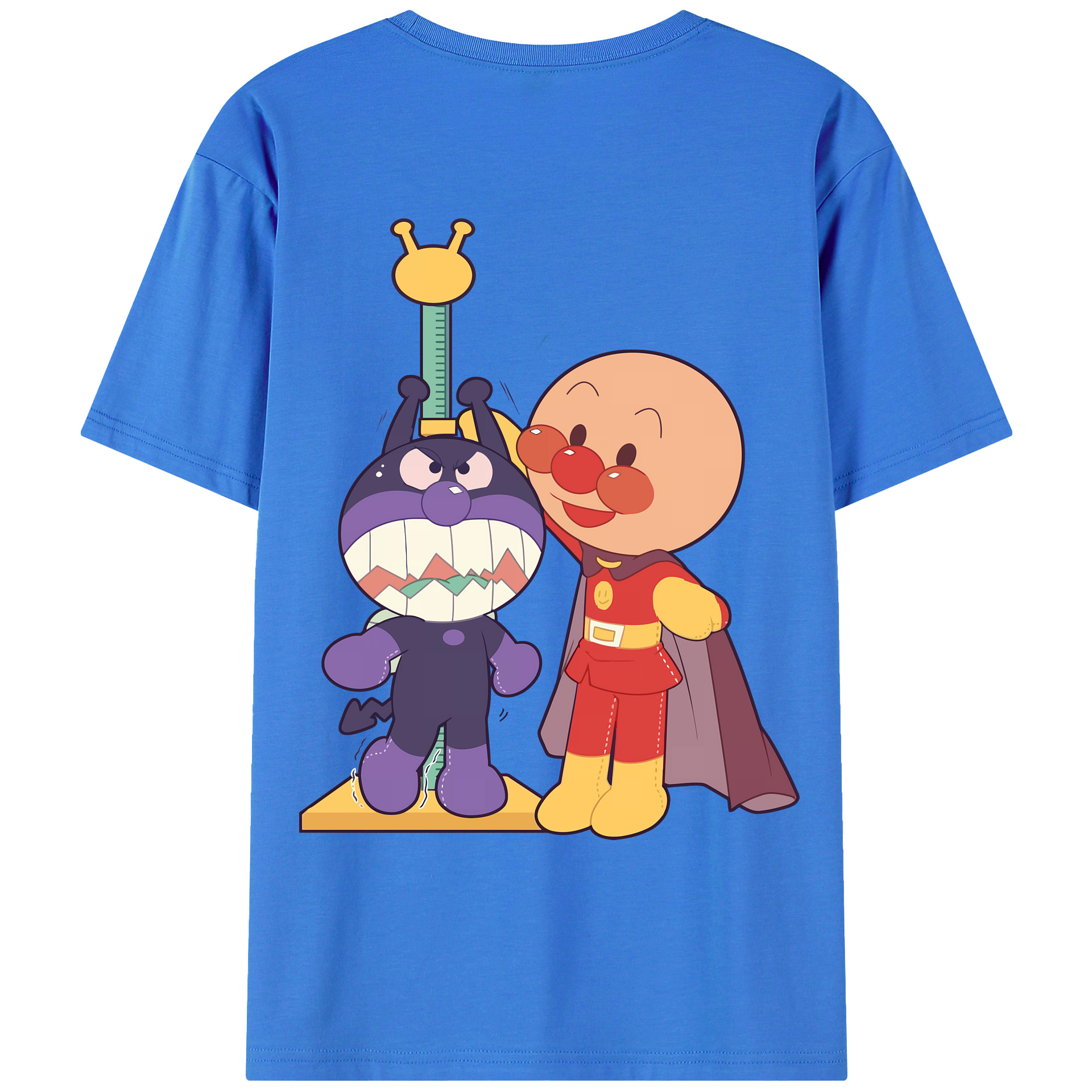 （画像用） アンパンマン Anpanman 綿100％ メンズ半袖Tシャツ（バックプリント） 通気性