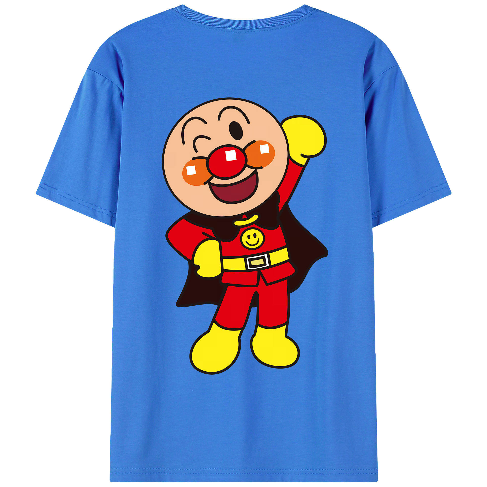 （画像用） アンパンマン Anpanman 綿100％ メンズ半袖Tシャツ（バックプリント） 通気性