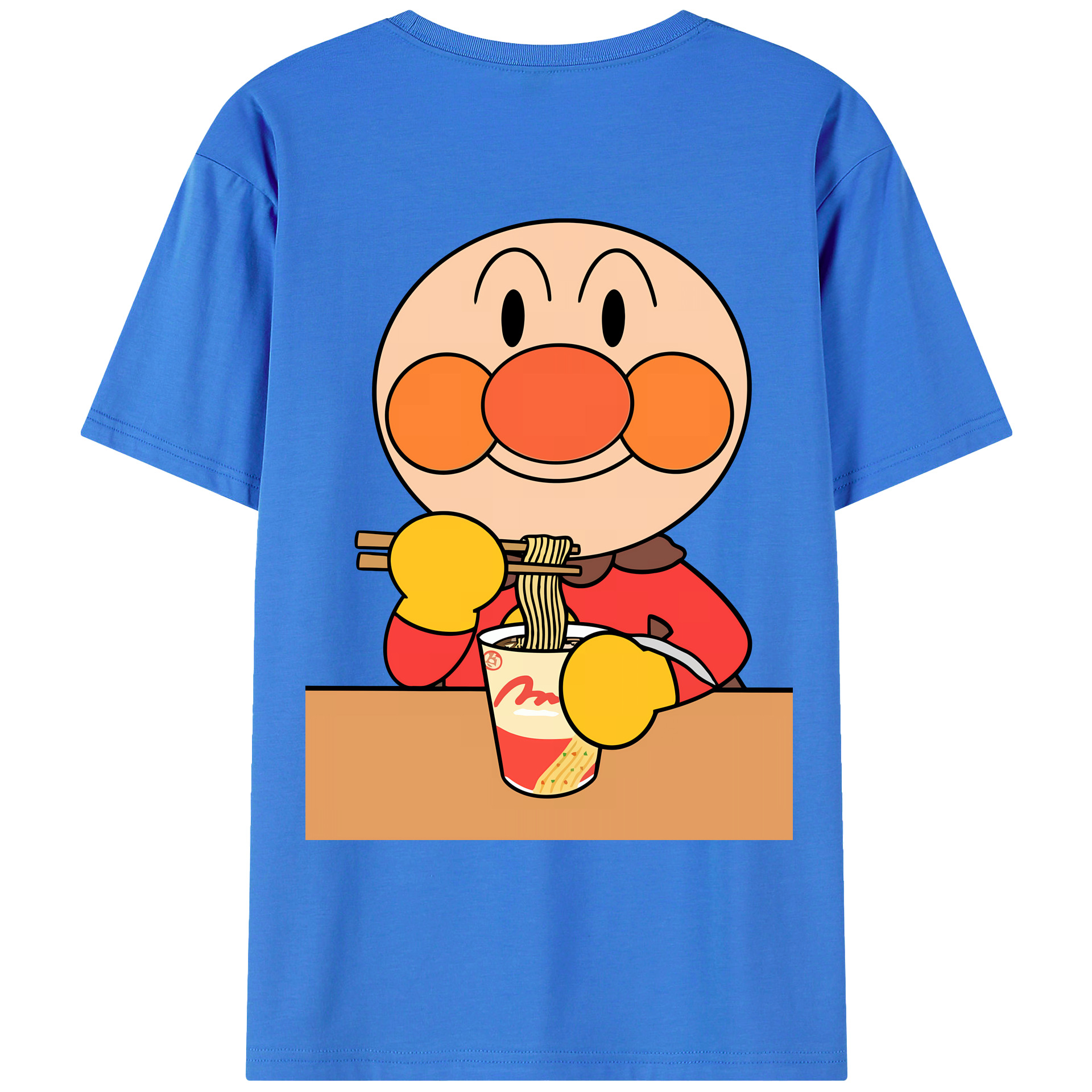 （画像用） アンパンマン Anpanman 綿100％ メンズ半袖Tシャツ（バックプリント） 通気性