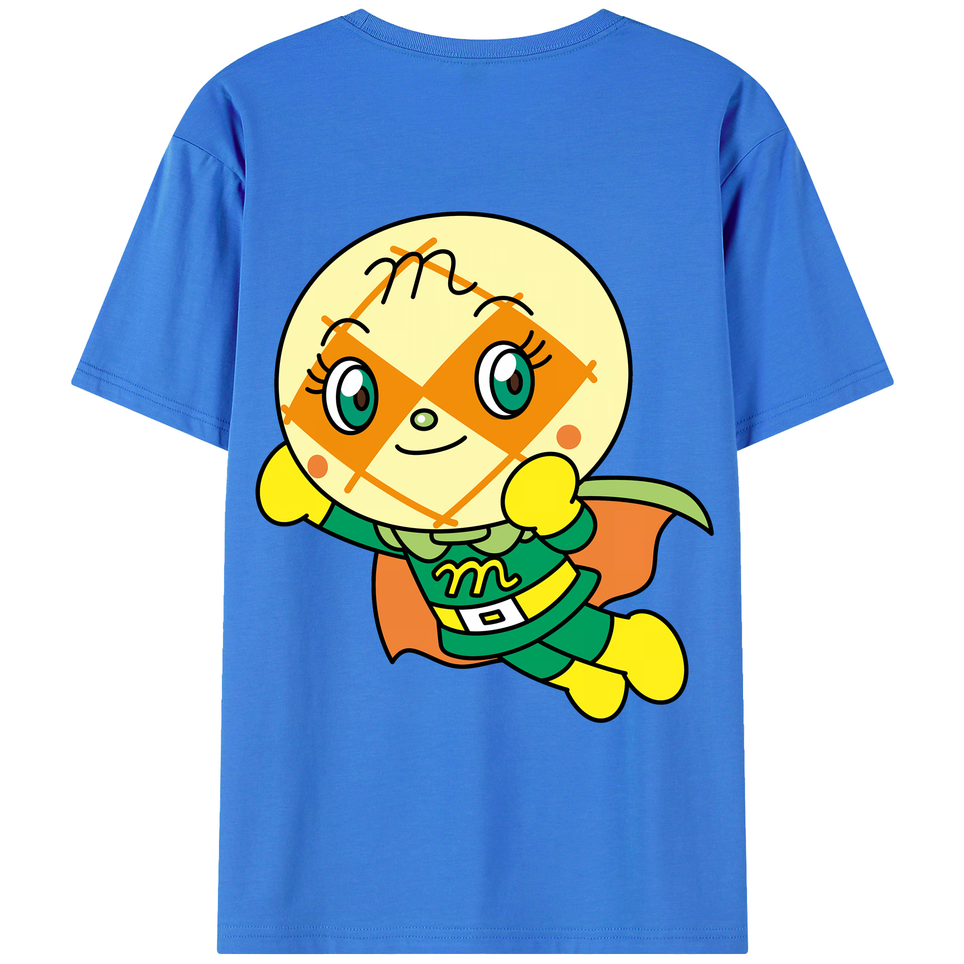 （画像用） アンパンマン Anpanman 綿100％ メンズ半袖Tシャツ（バックプリント） 通気性