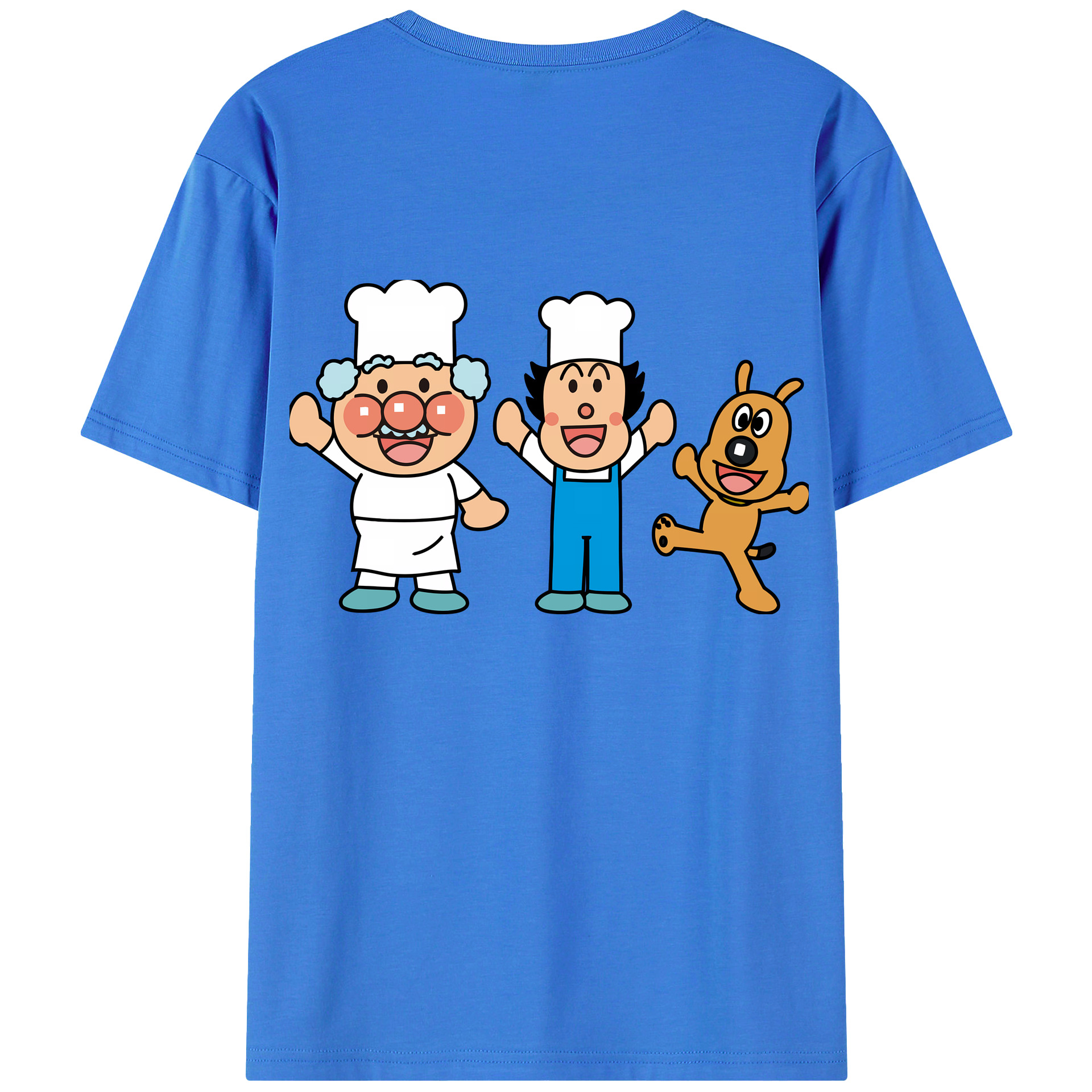 （画像用） アンパンマン Anpanman 綿100％ メンズ半袖Tシャツ（バックプリント） 通気性
