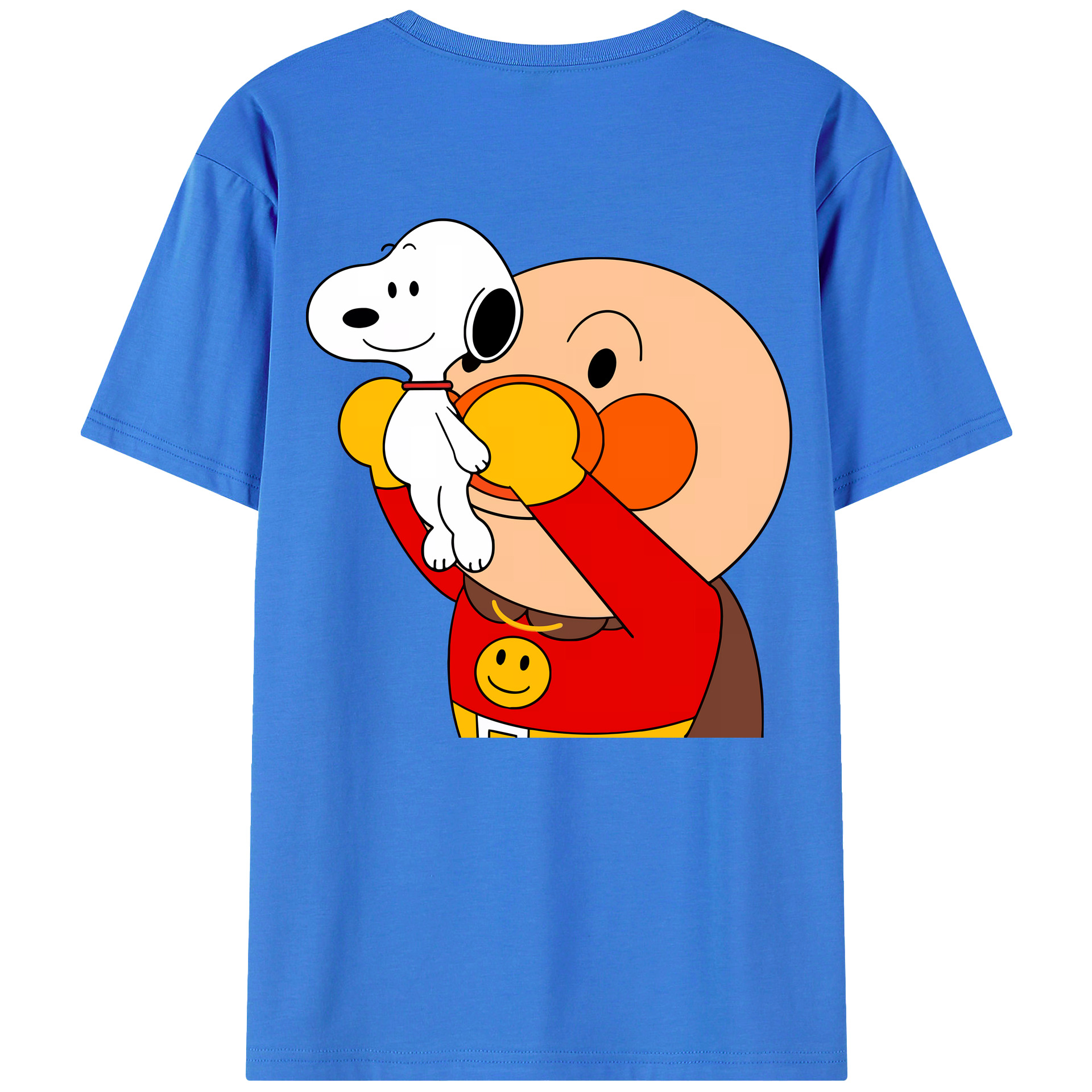 （画像用） アンパンマン Anpanman 綿100％ メンズ半袖Tシャツ（バックプリント） 通気性
