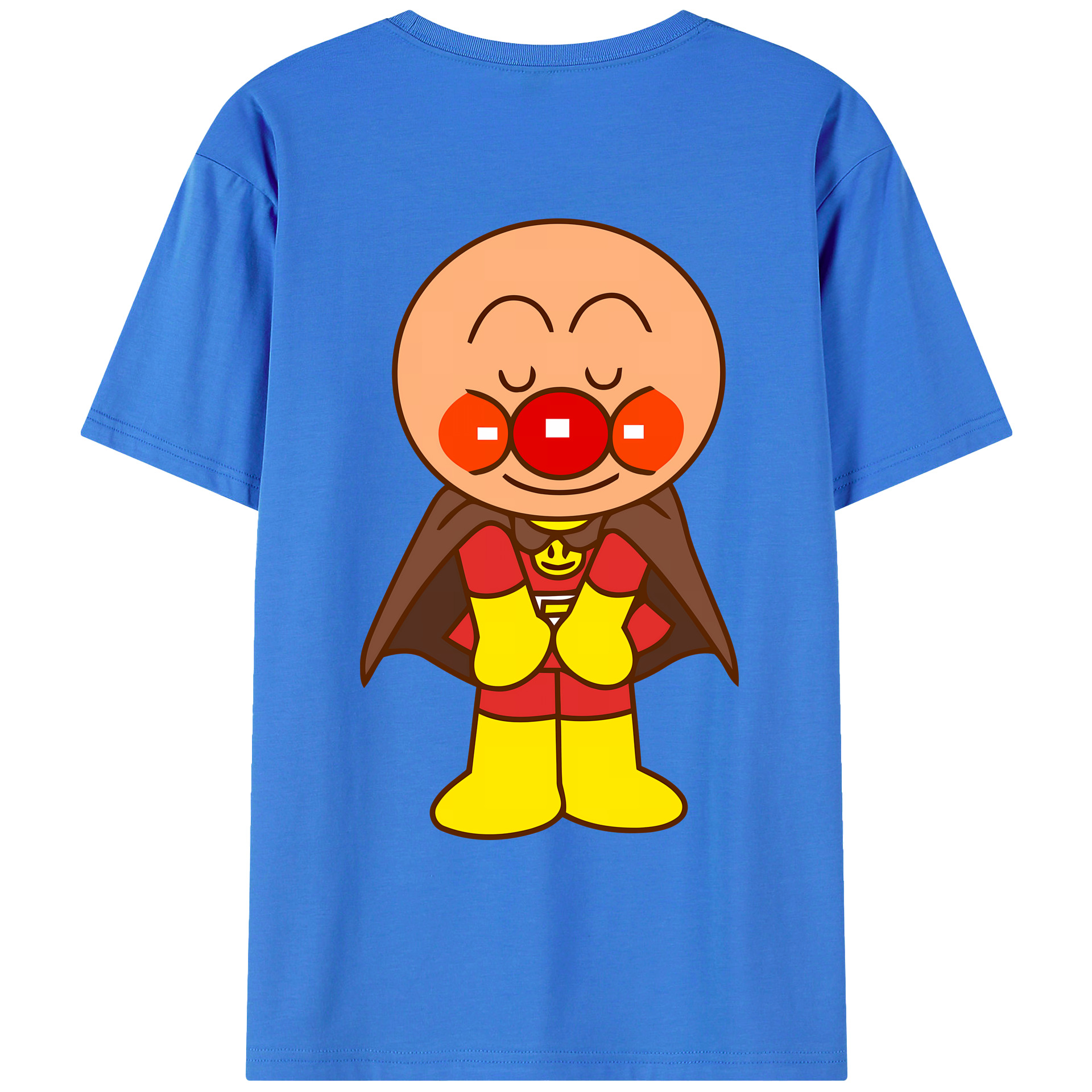 （画像用） アンパンマン Anpanman 綿100％ メンズ半袖Tシャツ（バックプリント） 通気性