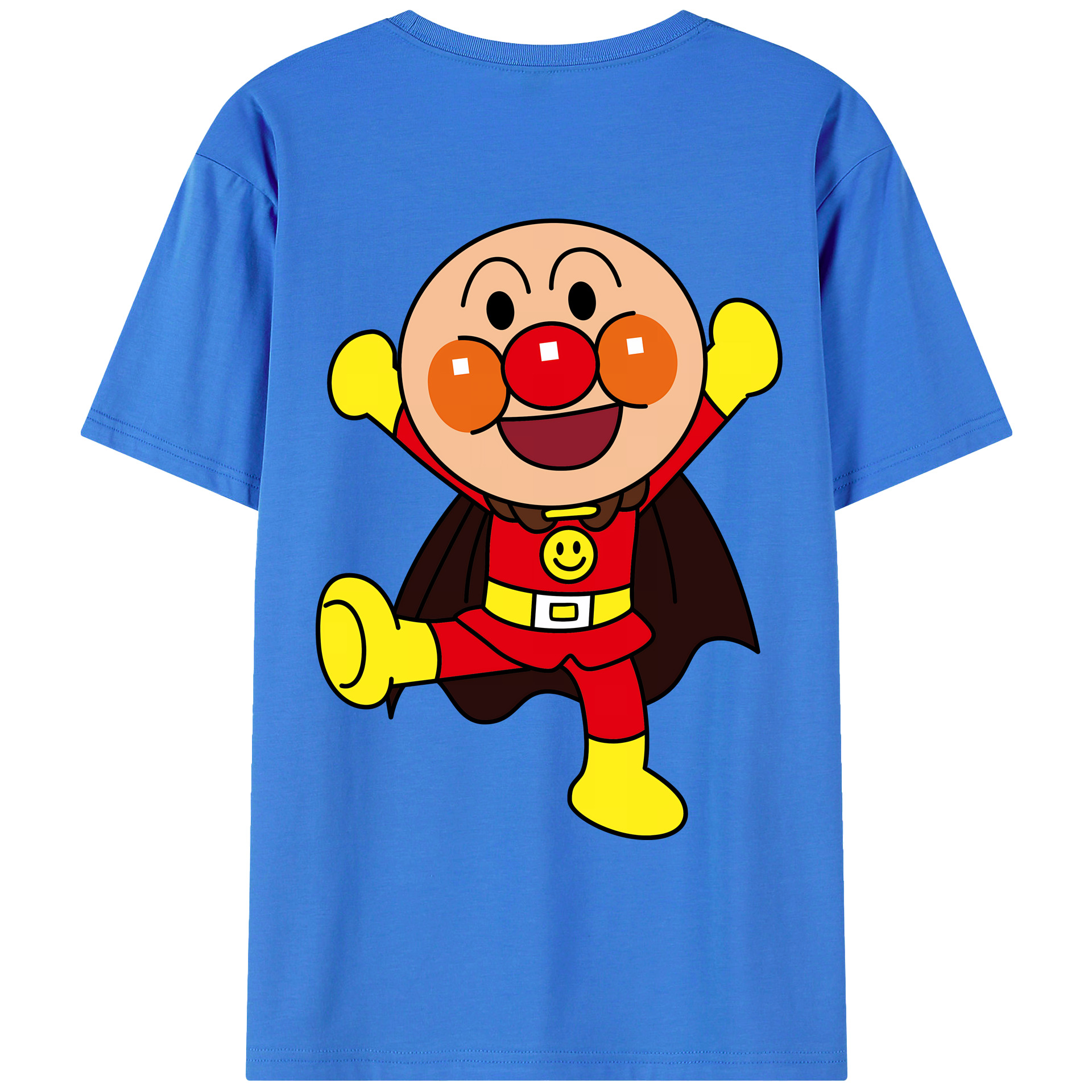 （画像用） アンパンマン Anpanman 綿100％ メンズ半袖Tシャツ（バックプリント） 通気性