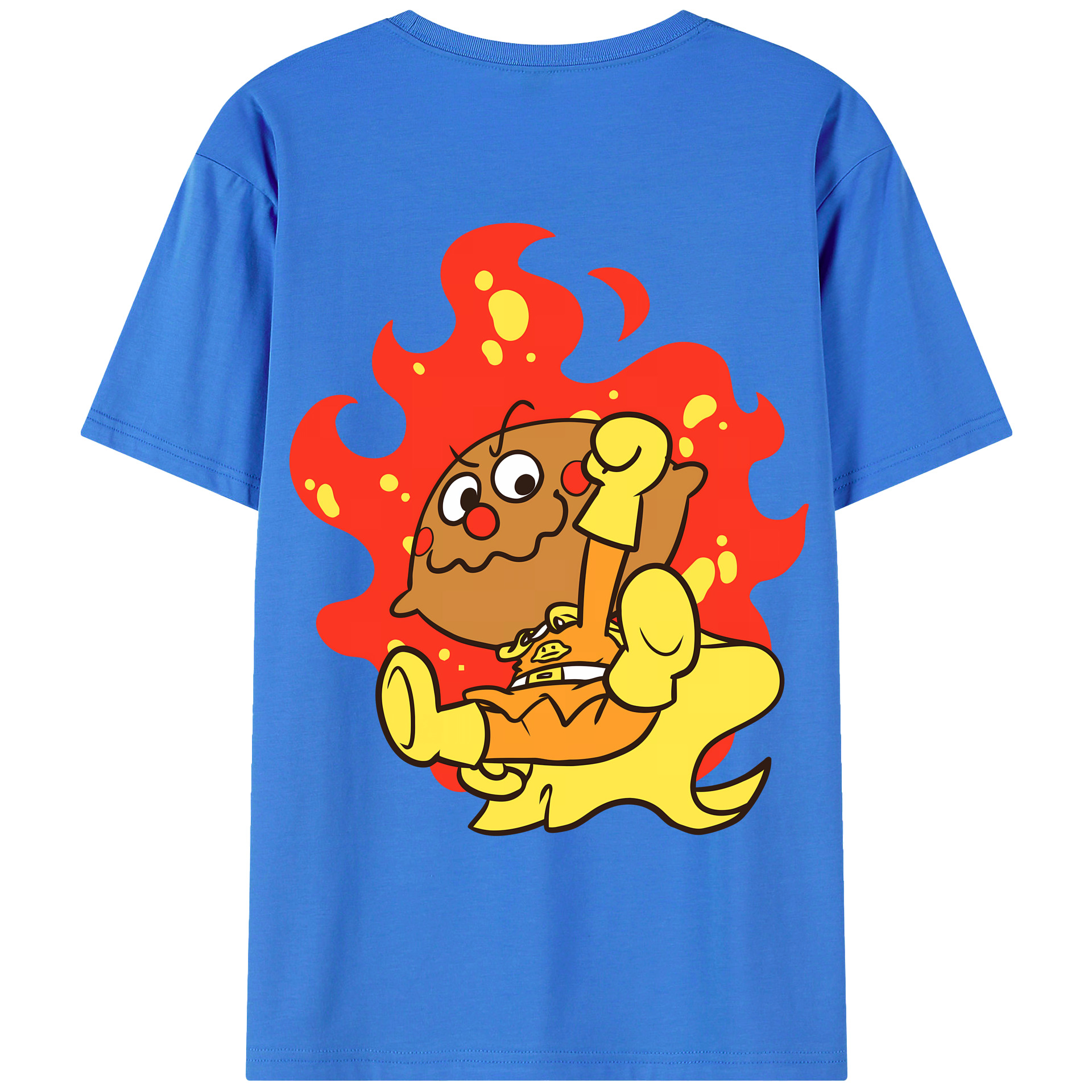 （画像用） アンパンマン Anpanman 綿100％ メンズ半袖Tシャツ（バックプリント） 通気性
