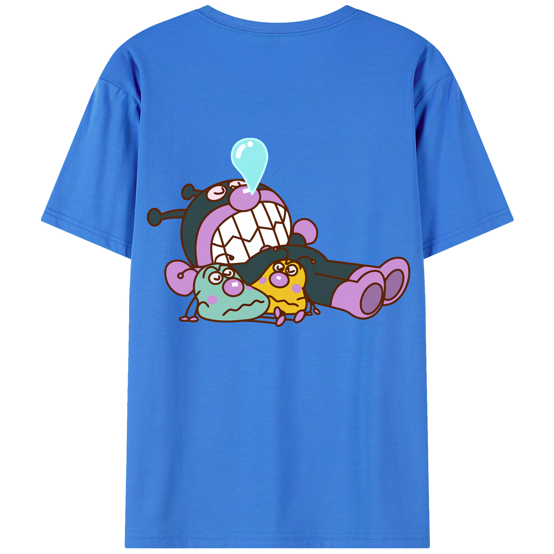 （画像用） アンパンマン Anpanman 綿100％ メンズ半袖Tシャツ（バックプリント） 通気性