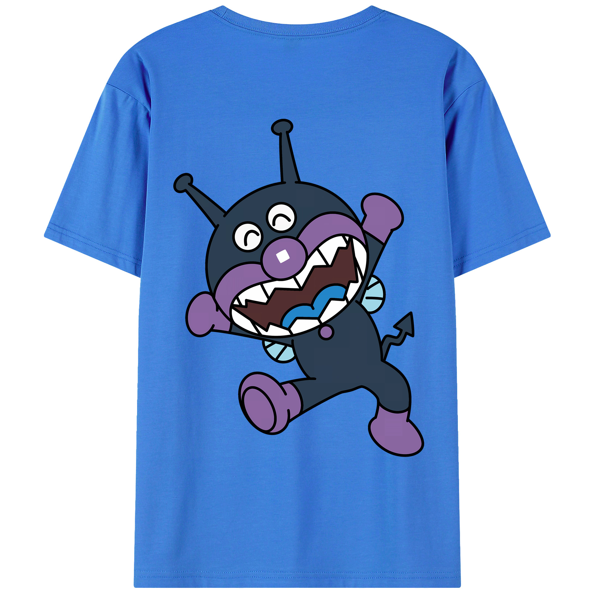 （画像用） アンパンマン Anpanman 綿100％ メンズ半袖Tシャツ（バックプリント） 通気性