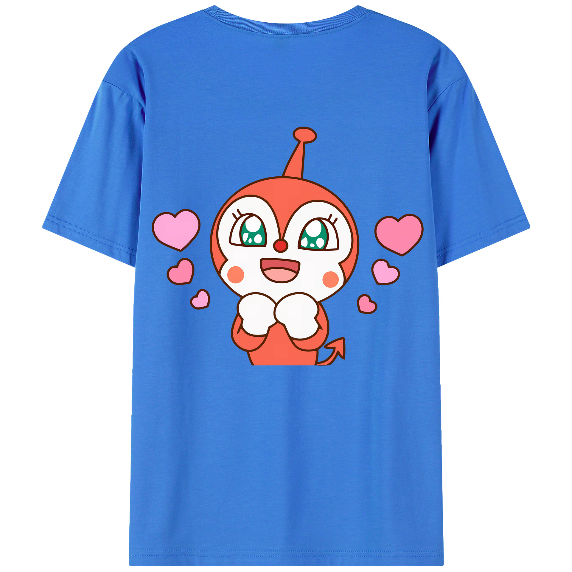 （画像用） アンパンマン Anpanman 綿100％ メンズ半袖Tシャツ（バックプリント） 通気性