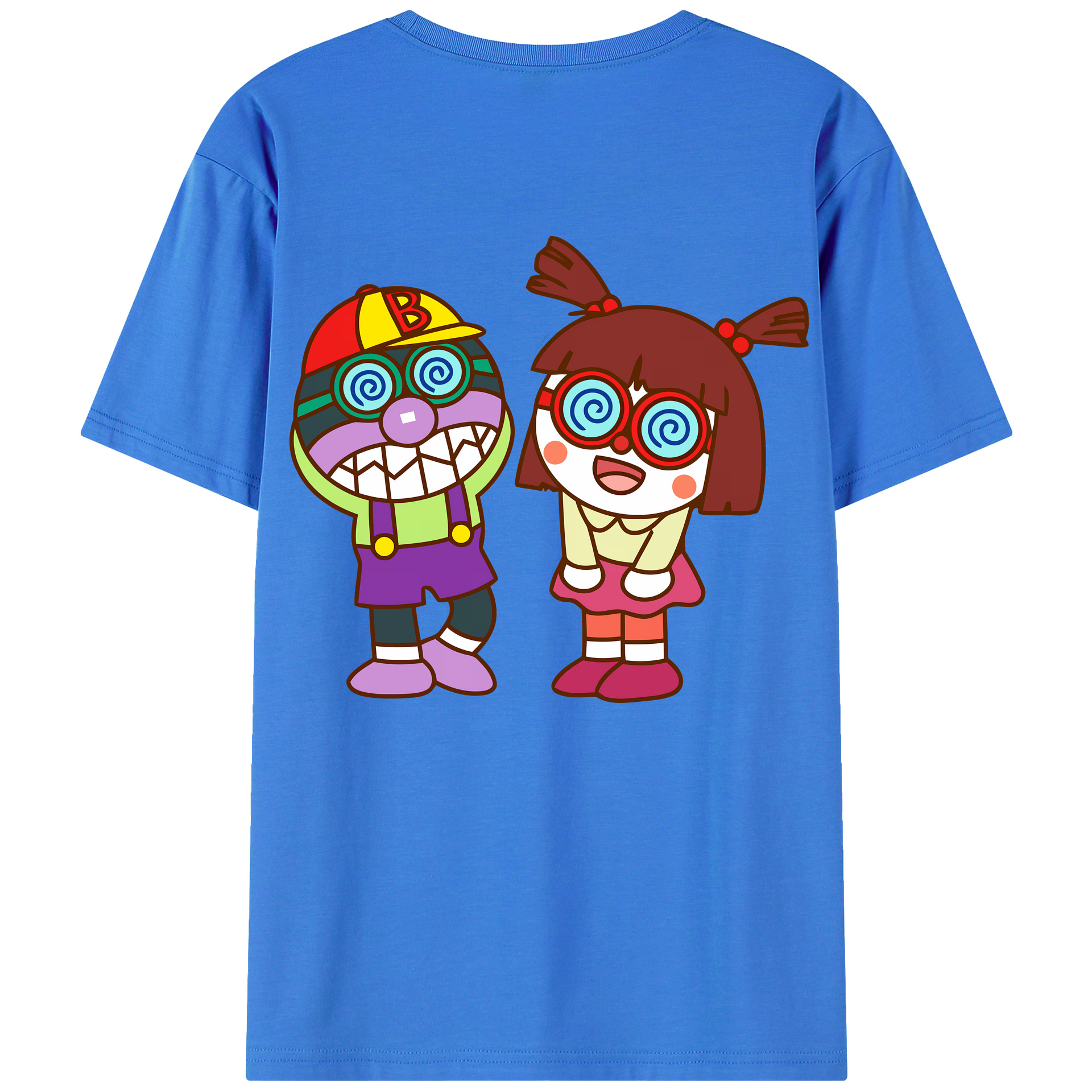 （画像用） アンパンマン Anpanman 綿100％ メンズ半袖Tシャツ（バックプリント） 通気性