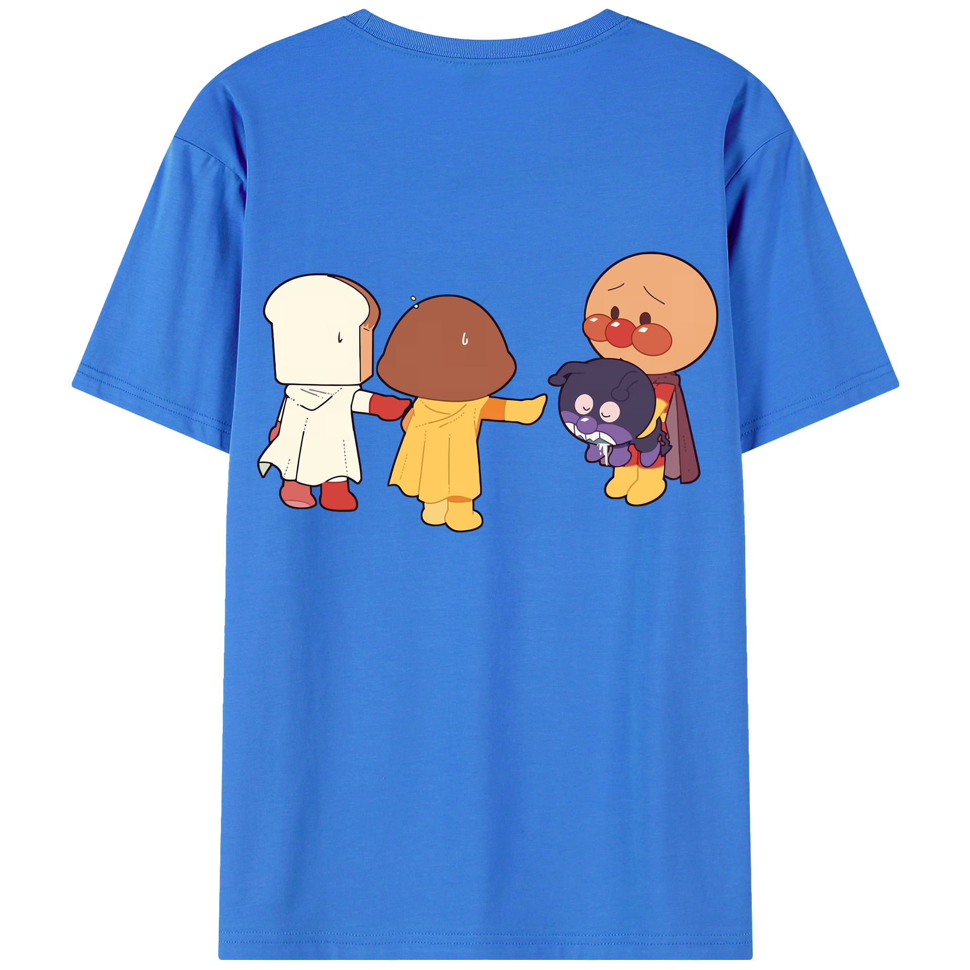 （画像用） アンパンマン Anpanman 綿100％ メンズ半袖Tシャツ（バックプリント） 通気性