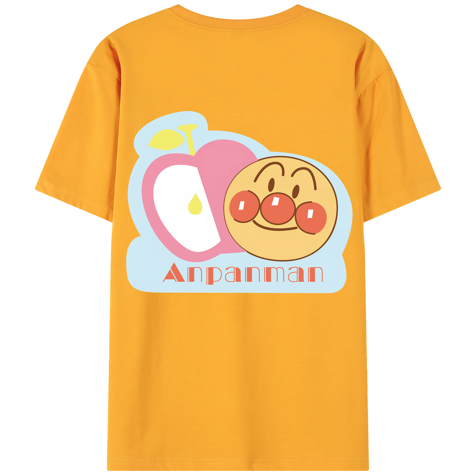 （画像用） アンパンマン Anpanman 綿100％ メンズ半袖Tシャツ（バックプリント） 通気性