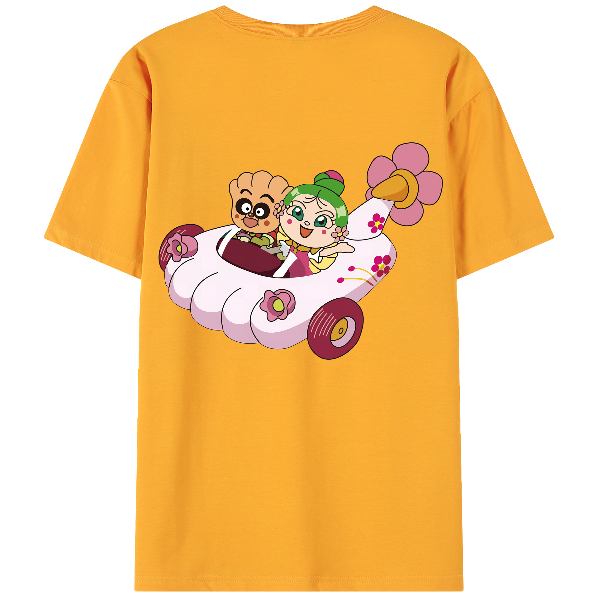 （画像用） アンパンマン Anpanman 綿100％ メンズ半袖Tシャツ（バックプリント） 通気性