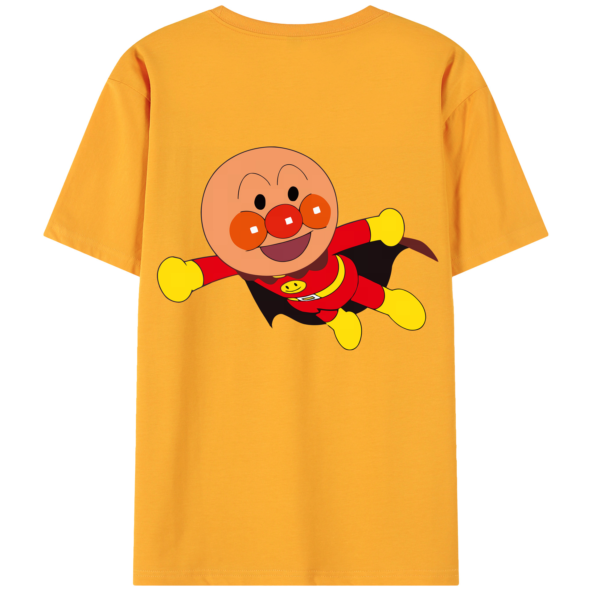（画像用） アンパンマン Anpanman 綿100％ メンズ半袖Tシャツ（バックプリント） 通気性