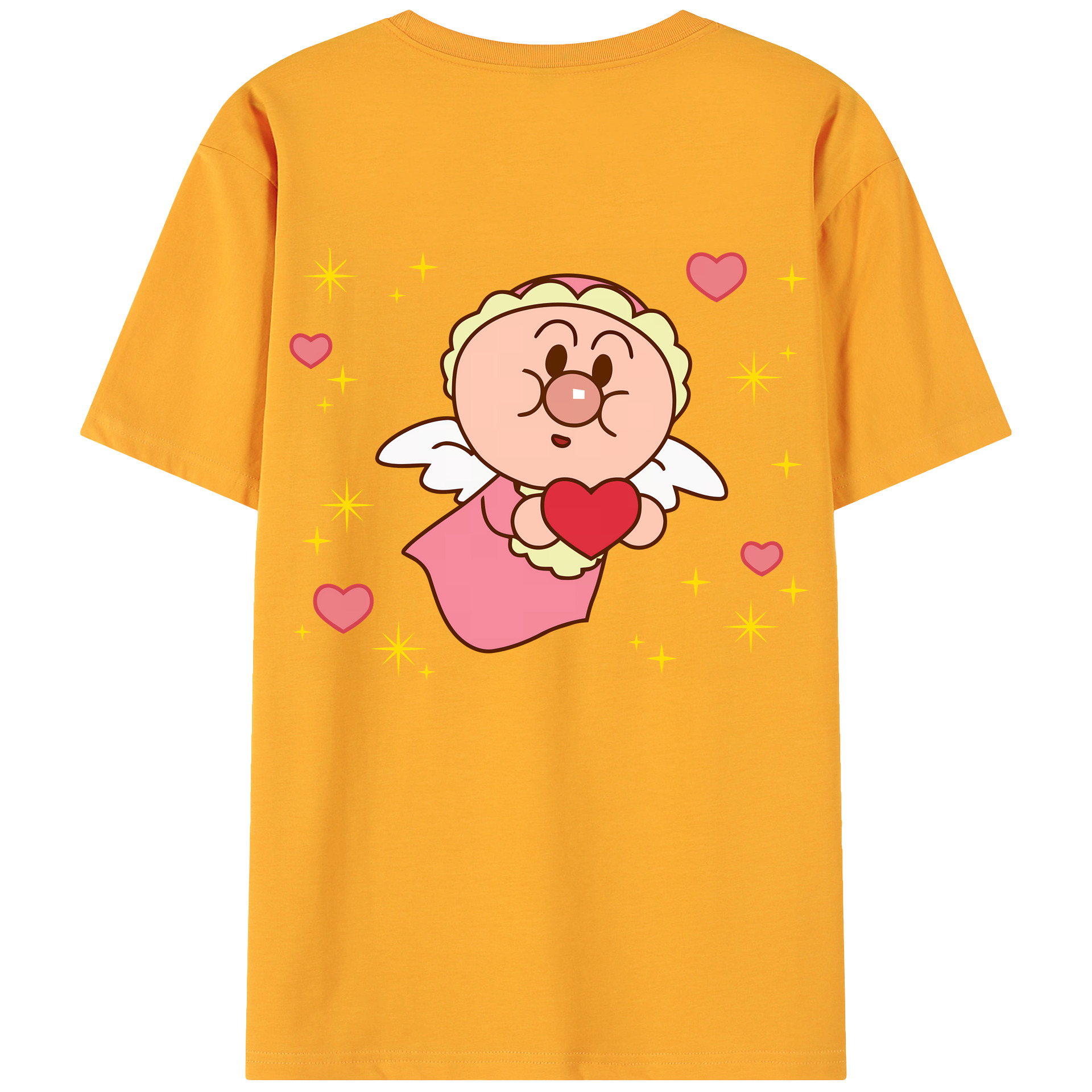 （画像用） アンパンマン Anpanman 綿100％ メンズ半袖Tシャツ（バックプリント） 通気性