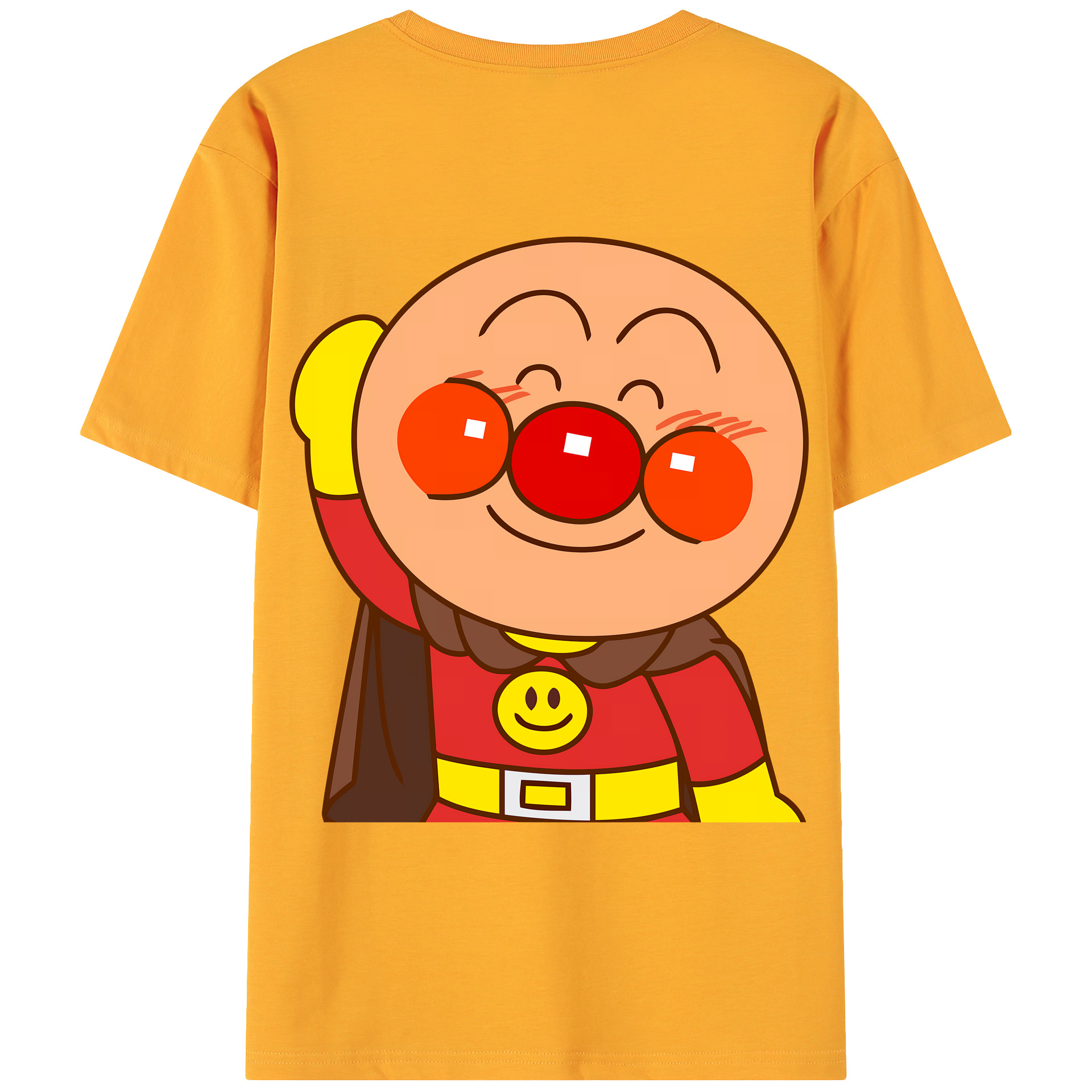 （画像用） アンパンマン Anpanman 綿100％ メンズ半袖Tシャツ（バックプリント） 通気性