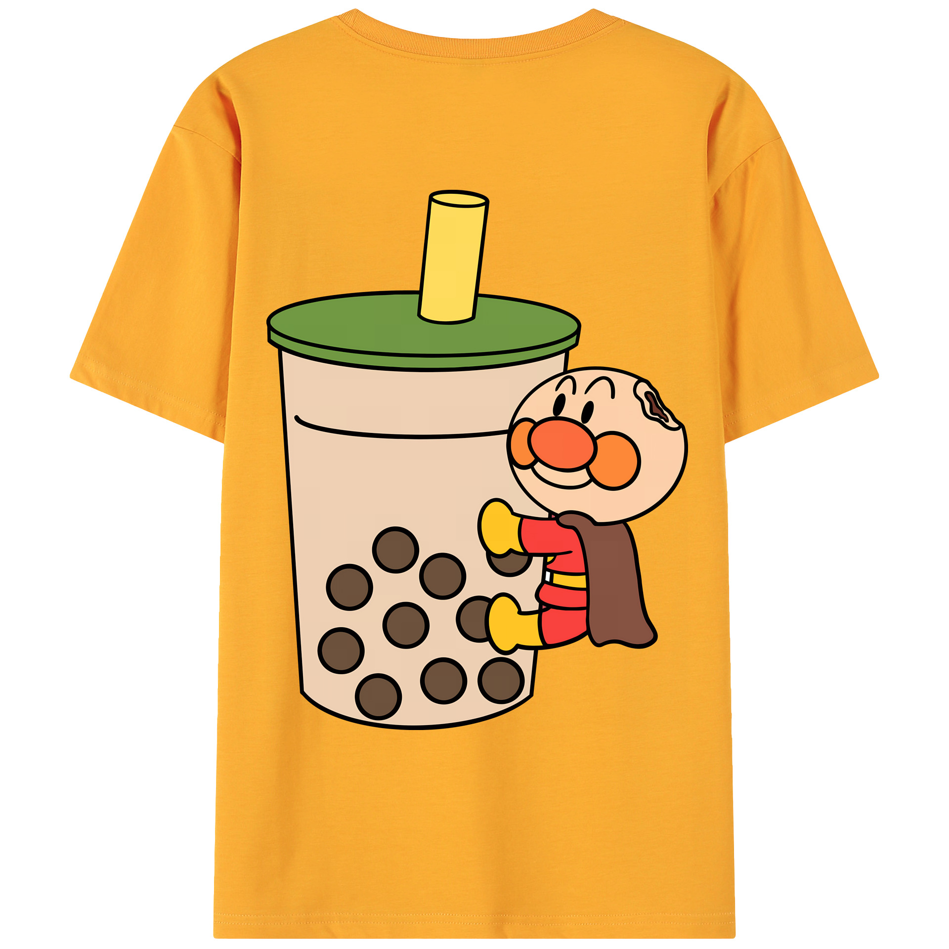 （画像用） アンパンマン Anpanman 綿100％ メンズ半袖Tシャツ（バックプリント） 通気性