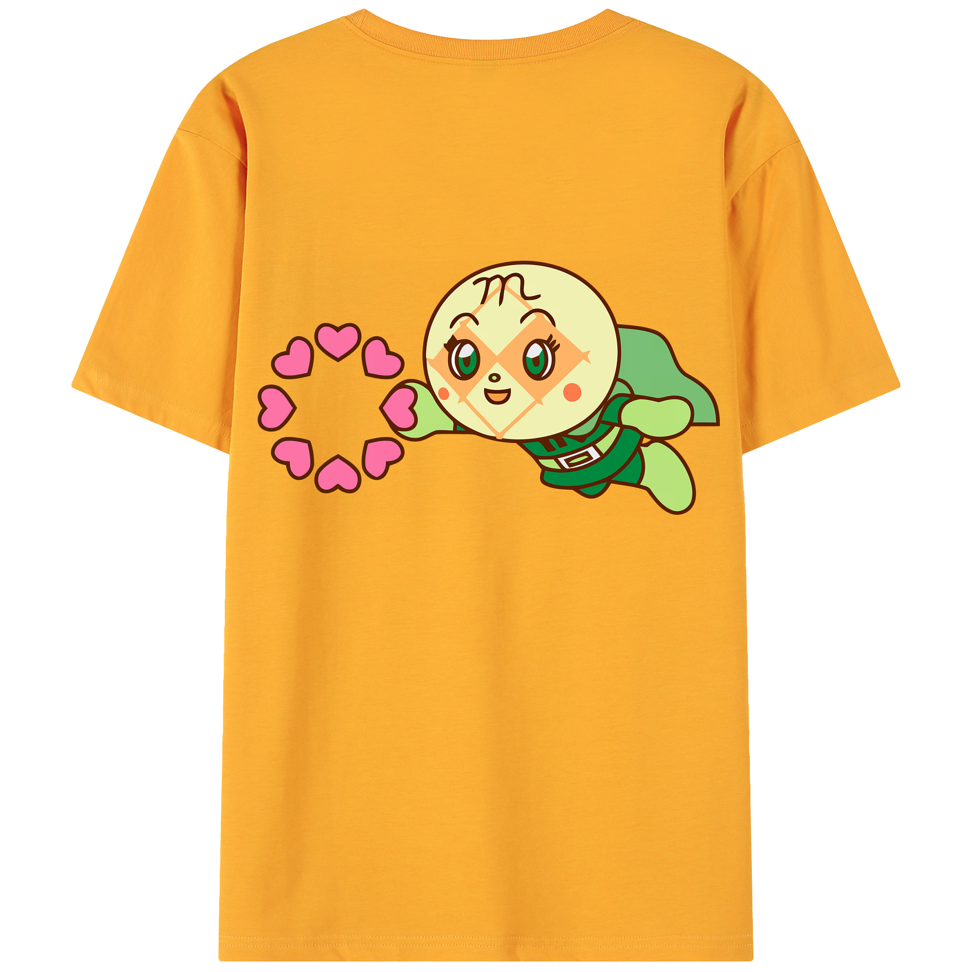 （画像用） アンパンマン Anpanman 綿100％ メンズ半袖Tシャツ（バックプリント） 通気性