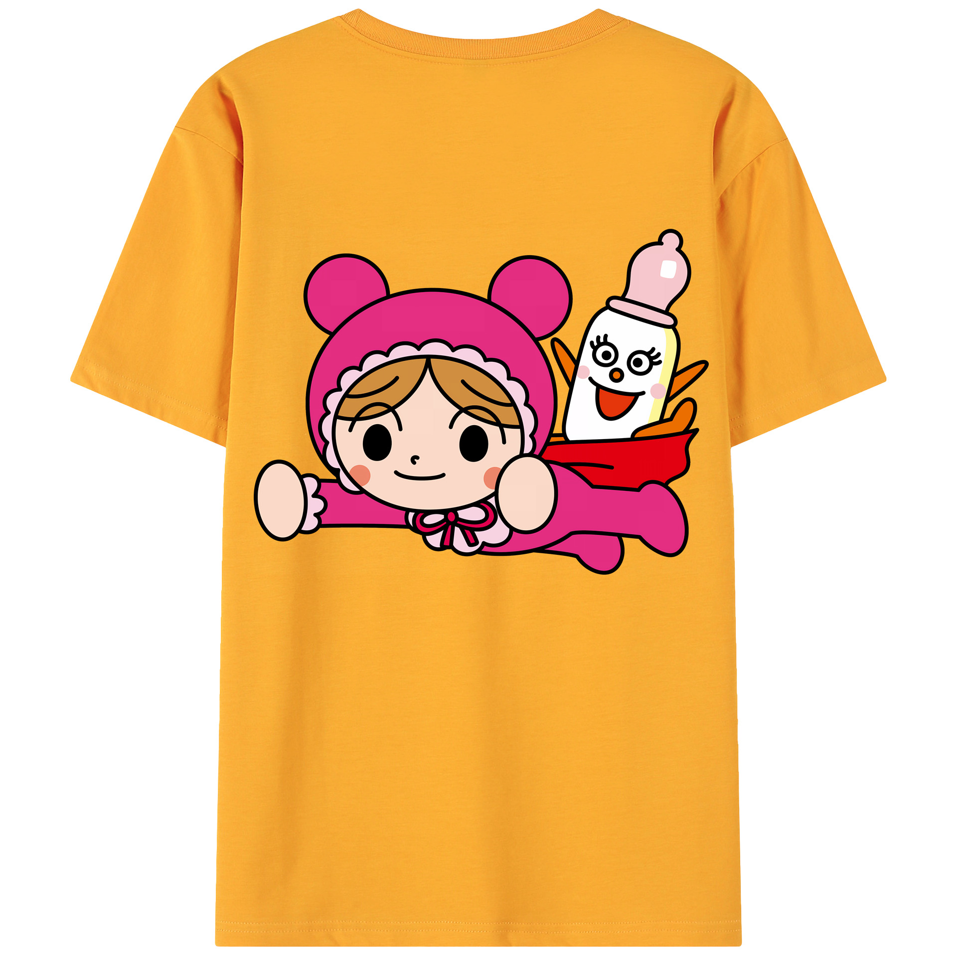 （画像用） アンパンマン Anpanman 綿100％ メンズ半袖Tシャツ（バックプリント） 通気性