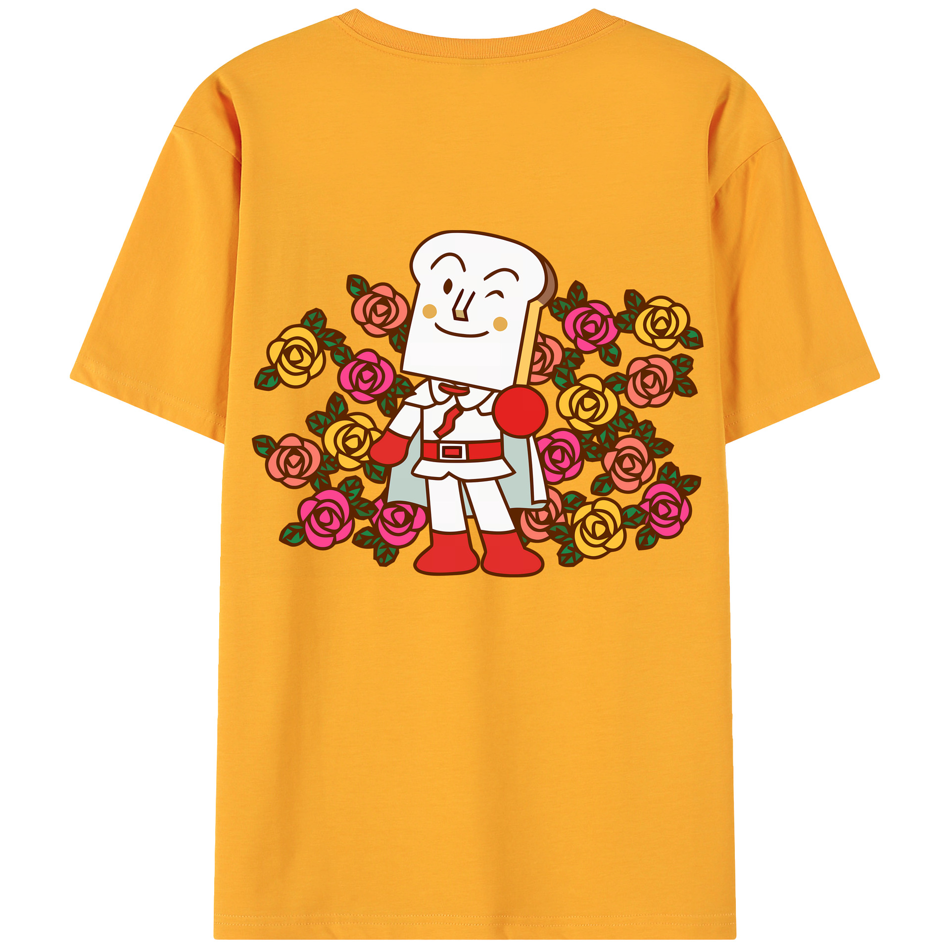 （画像用） アンパンマン Anpanman 綿100％ メンズ半袖Tシャツ（バックプリント） 通気性
