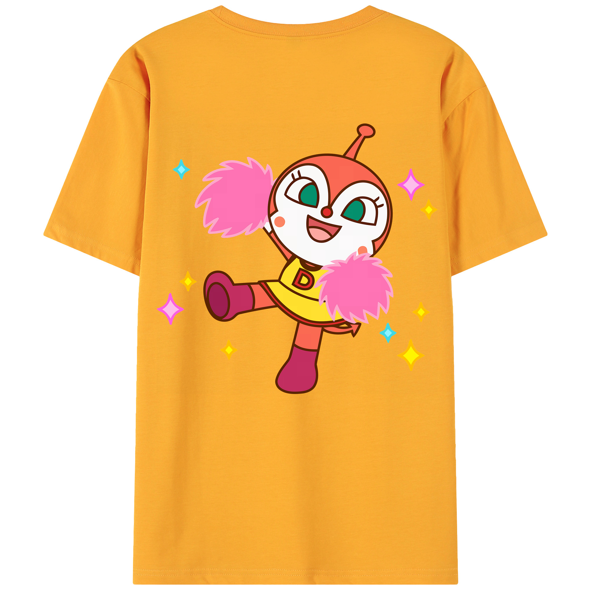 （画像用） アンパンマン Anpanman 綿100％ メンズ半袖Tシャツ（バックプリント） 通気性