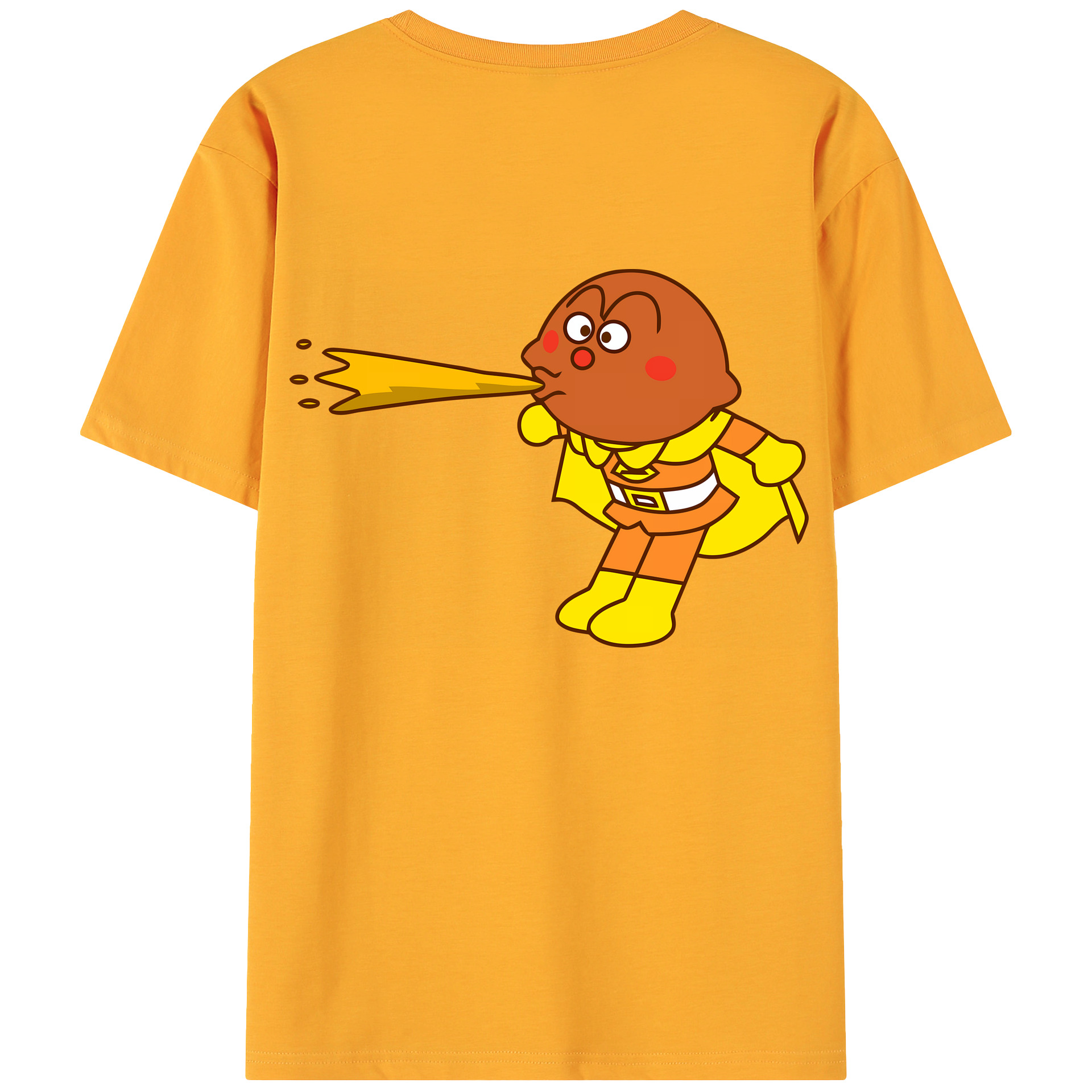 （画像用） アンパンマン Anpanman 綿100％ メンズ半袖Tシャツ（バックプリント） 通気性