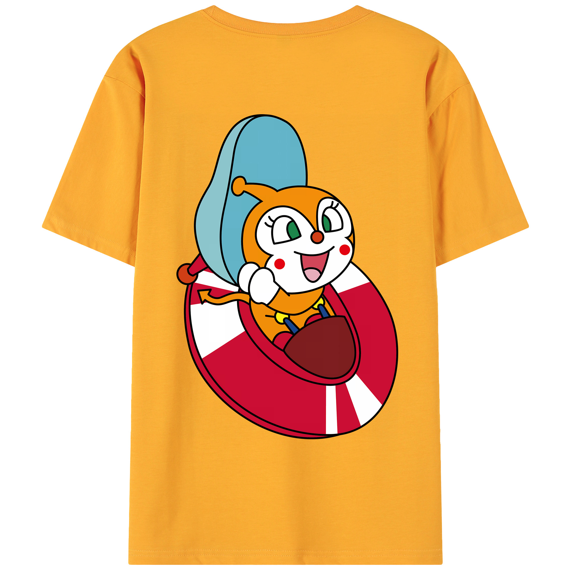 （画像用） アンパンマン Anpanman 綿100％ メンズ半袖Tシャツ（バックプリント） 通気性