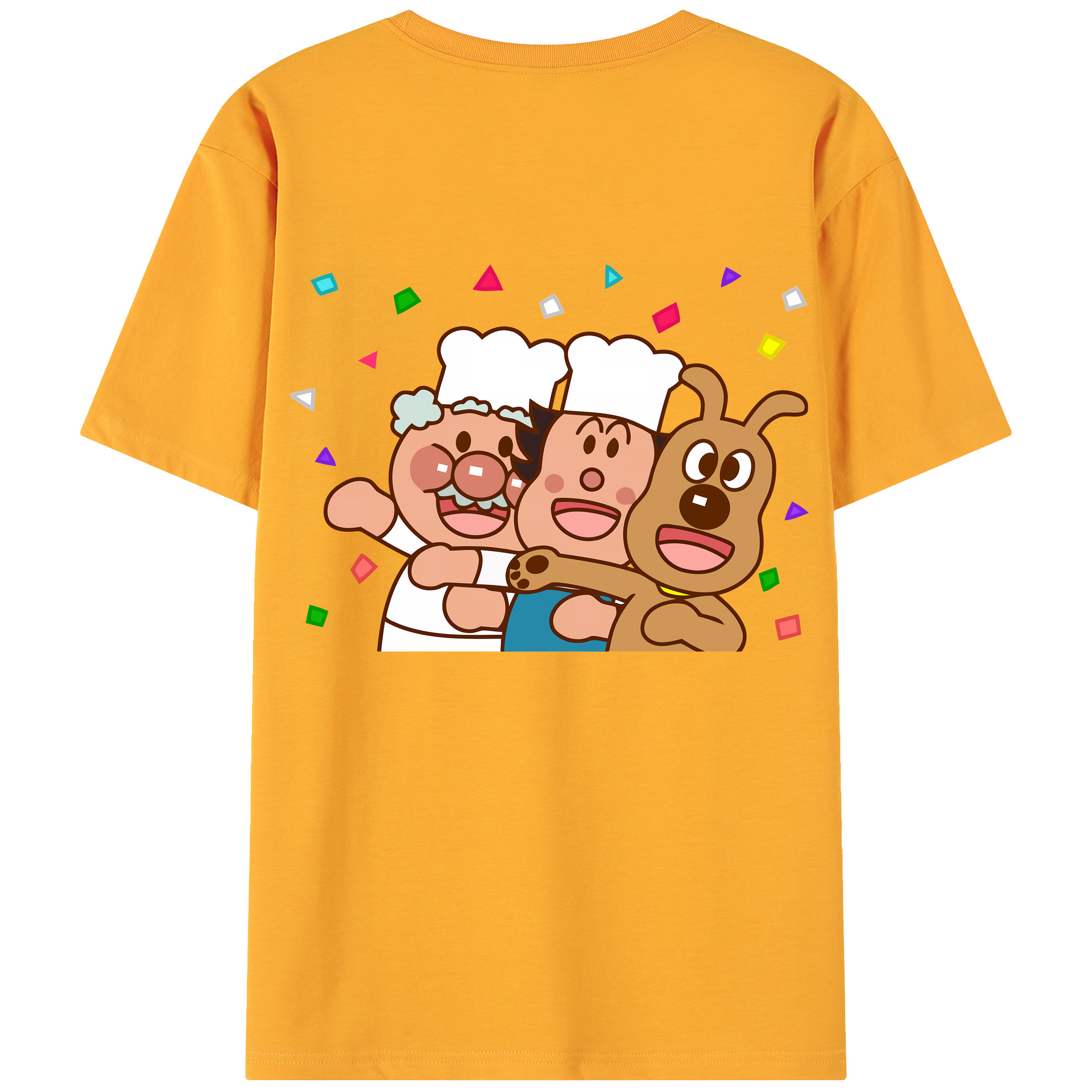 （画像用） アンパンマン Anpanman 綿100％ メンズ半袖Tシャツ（バックプリント） 通気性