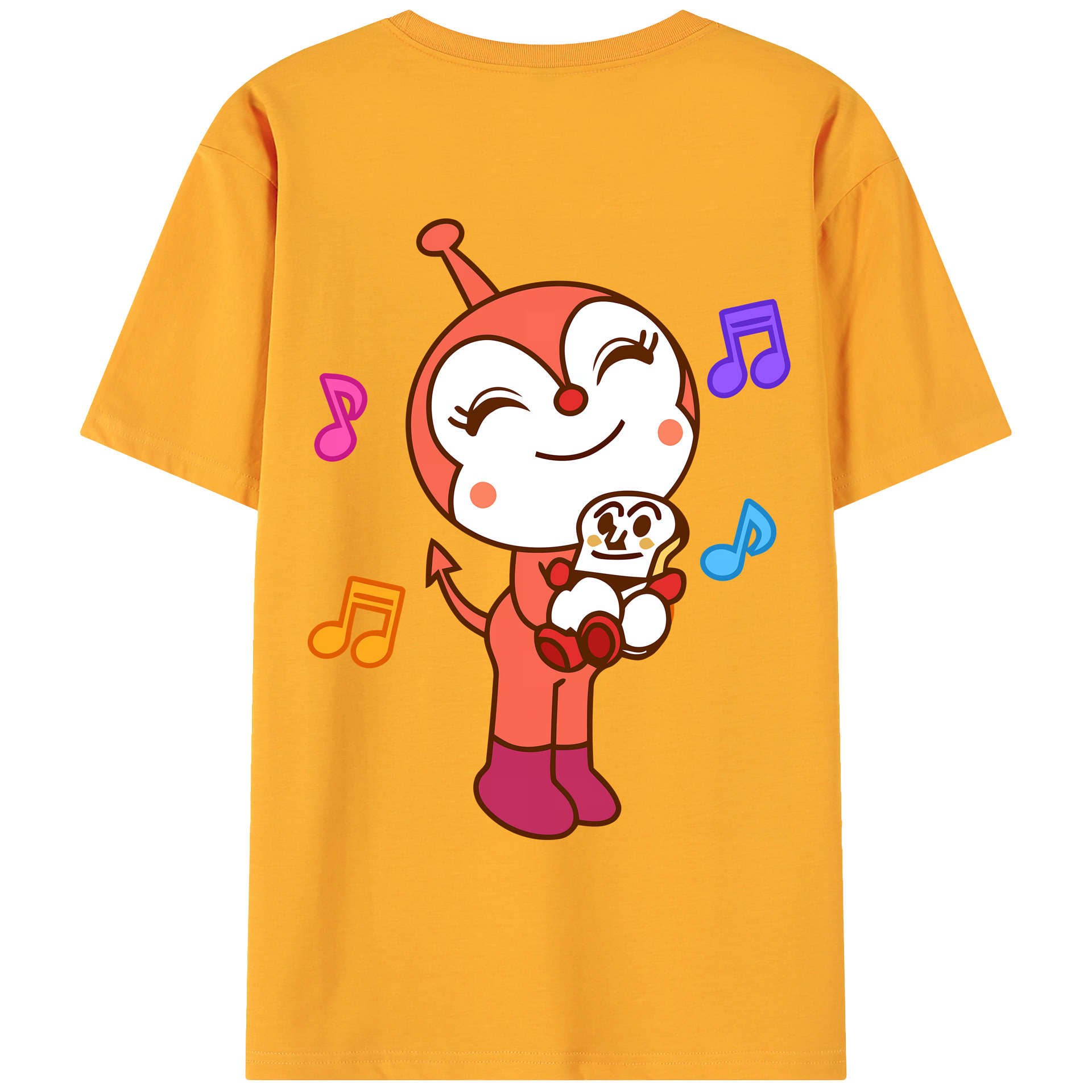（画像用） アンパンマン Anpanman 綿100％ メンズ半袖Tシャツ（バックプリント） 通気性