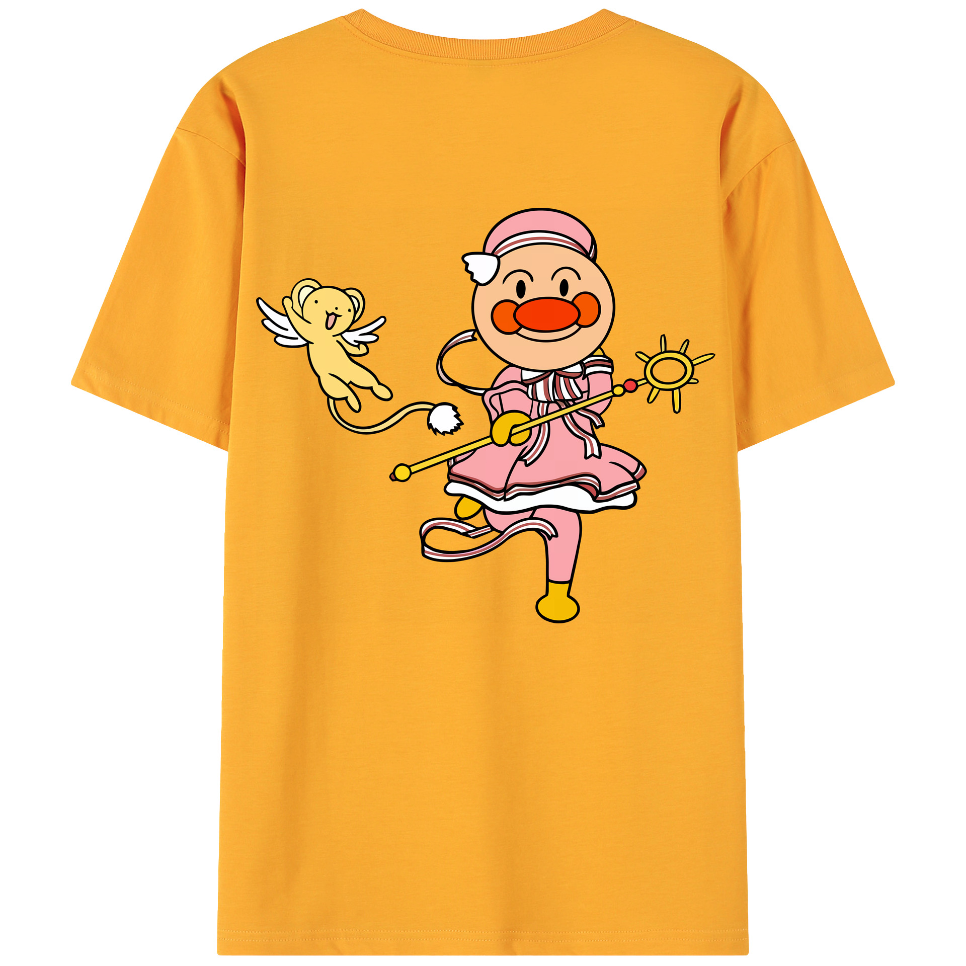（画像用） アンパンマン Anpanman 綿100％ メンズ半袖Tシャツ（バックプリント） 通気性