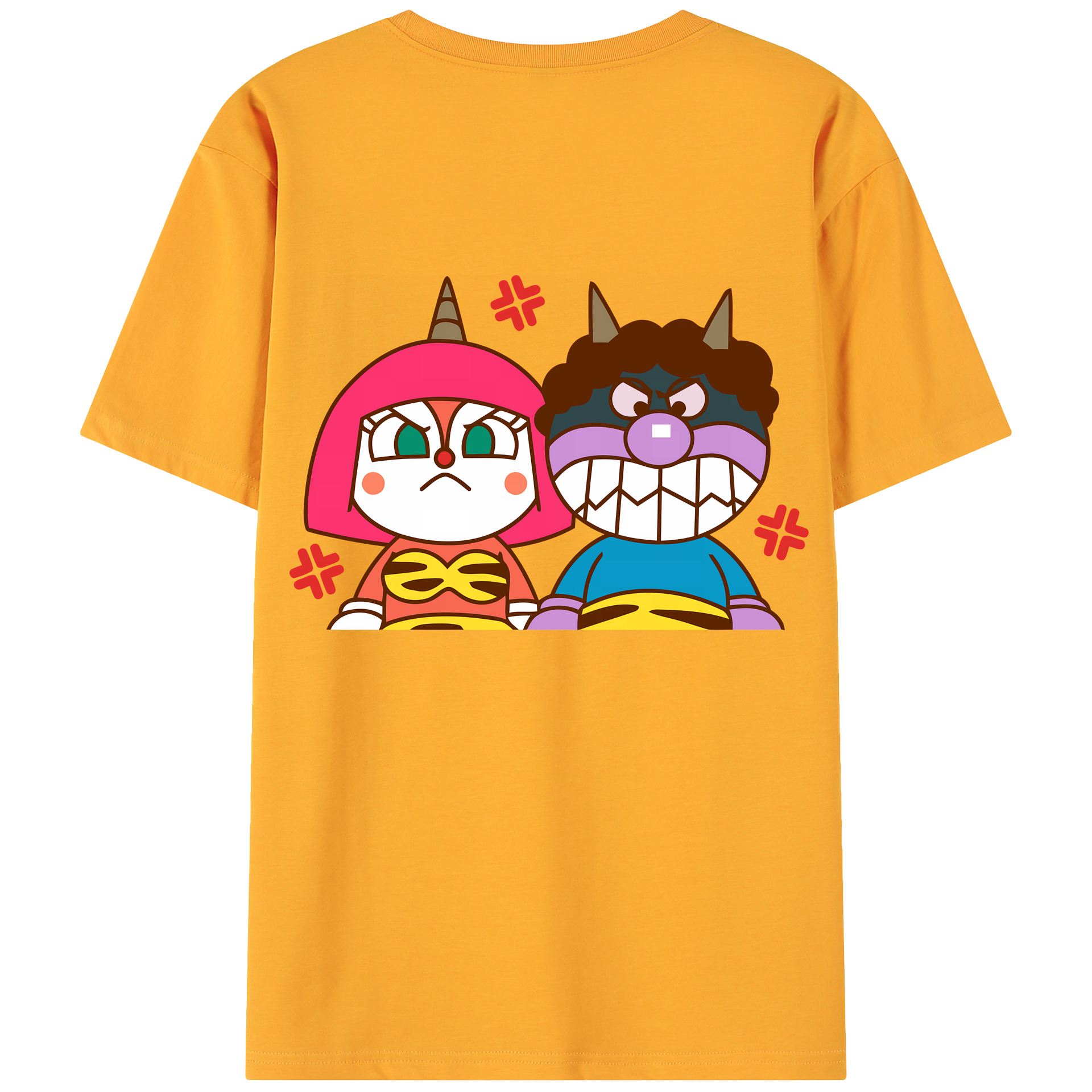 （画像用） アンパンマン Anpanman 綿100％ メンズ半袖Tシャツ（バックプリント） 通気性
