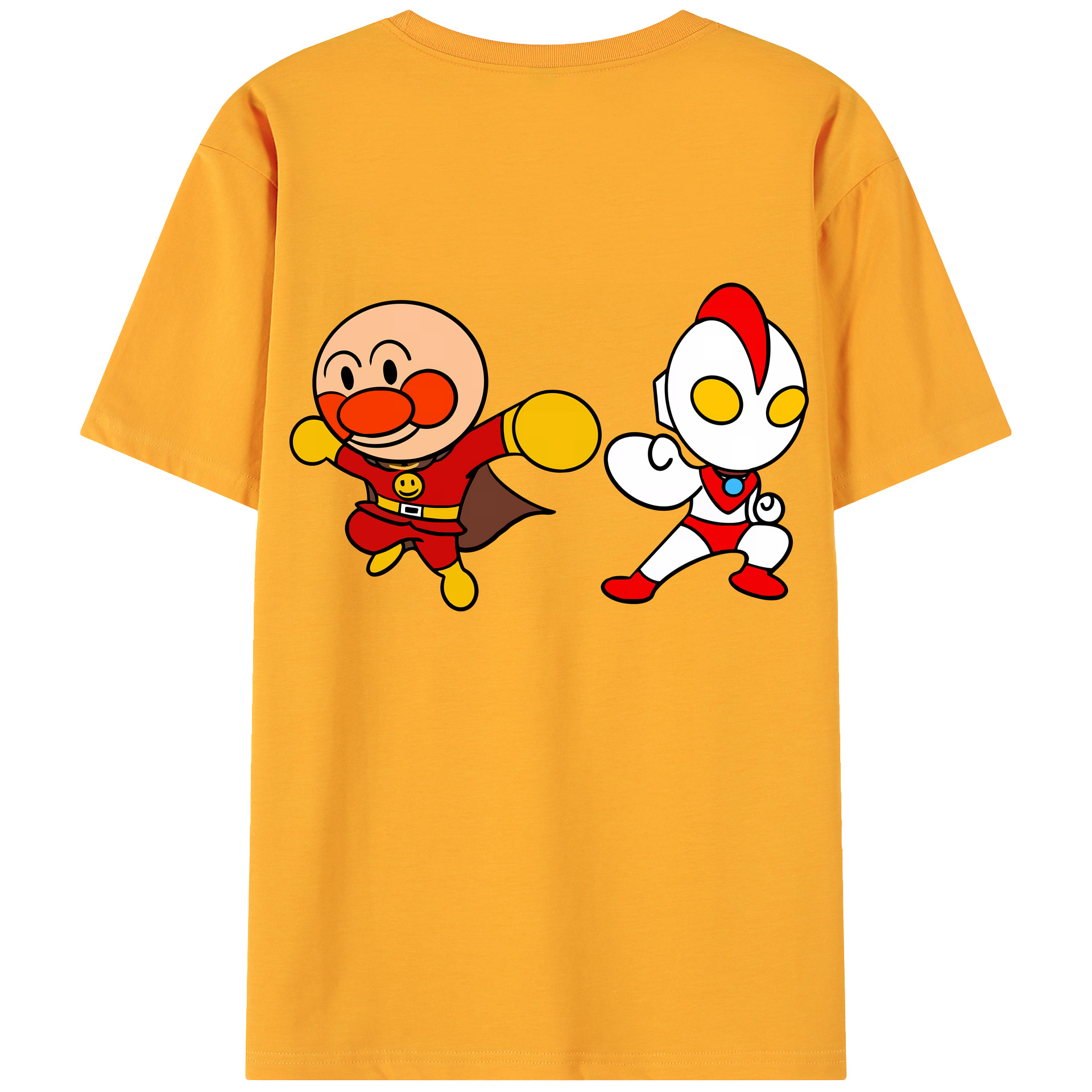 （画像用） アンパンマン Anpanman 綿100％ メンズ半袖Tシャツ（バックプリント） 通気性