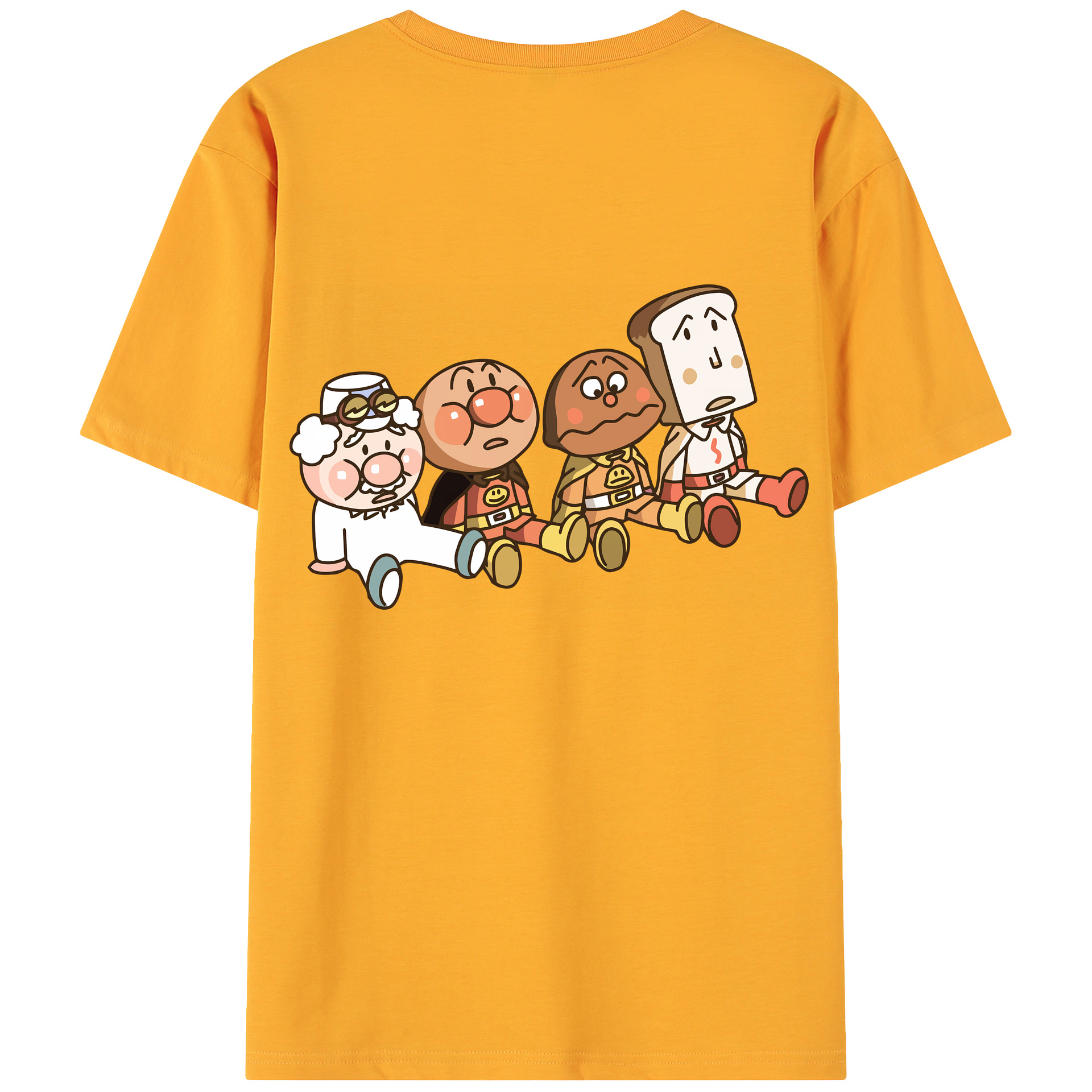 （画像用） アンパンマン Anpanman 綿100％ メンズ半袖Tシャツ（バックプリント） 通気性