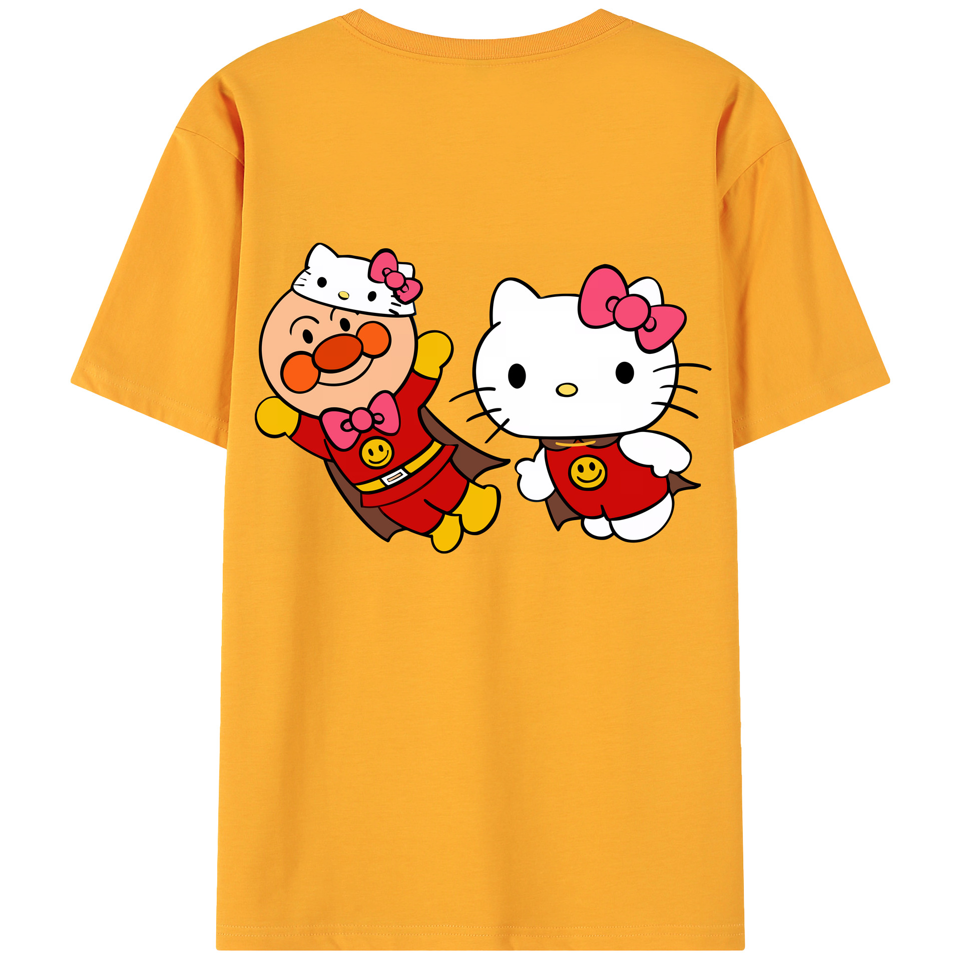 （画像用） アンパンマン Anpanman 綿100％ メンズ半袖Tシャツ（バックプリント） 通気性