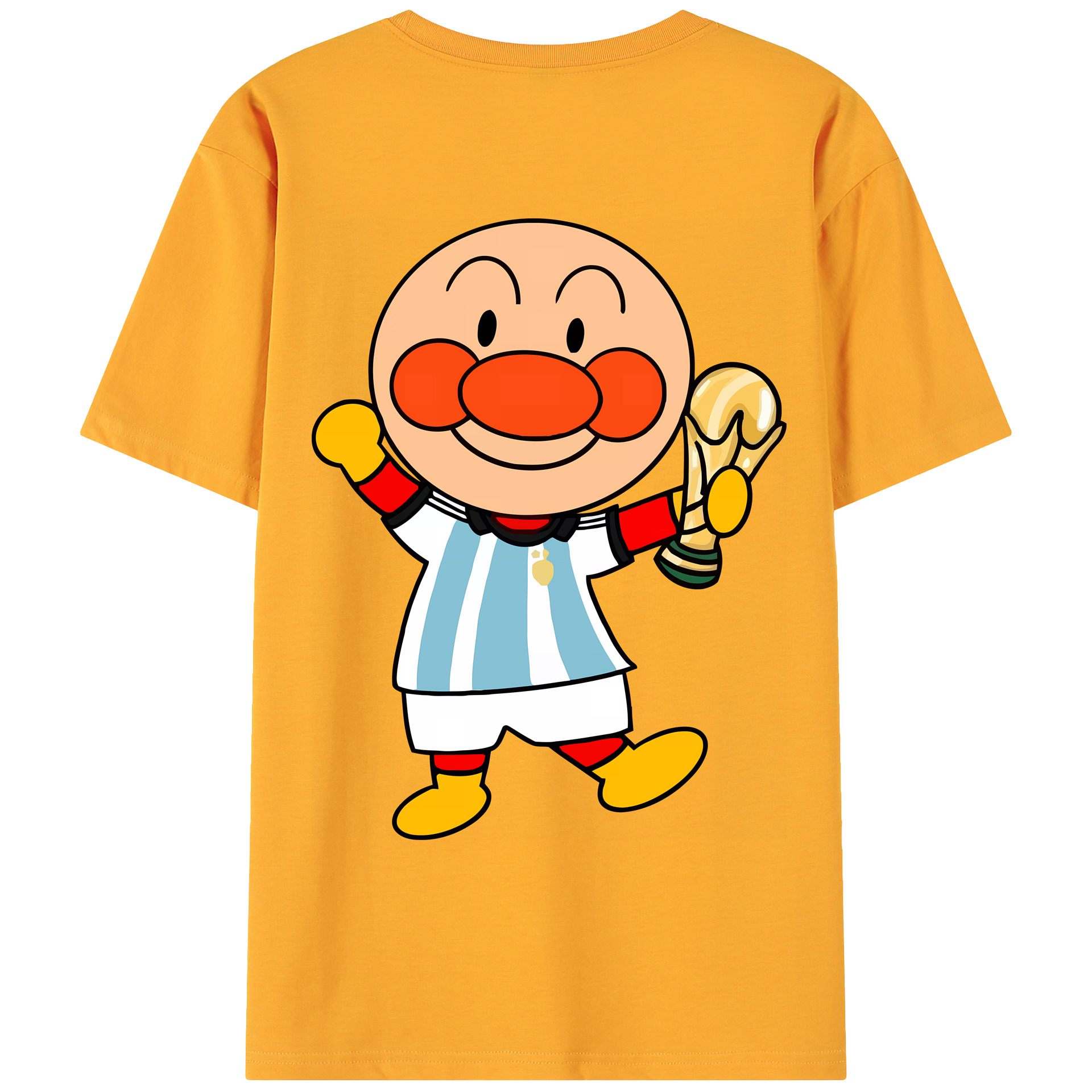 （画像用） アンパンマン Anpanman 綿100％ メンズ半袖Tシャツ（バックプリント） 通気性