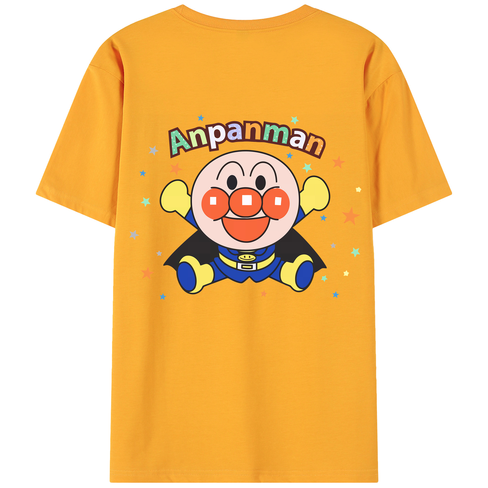 （画像用） アンパンマン Anpanman 綿100％ メンズ半袖Tシャツ（バックプリント） 通気性