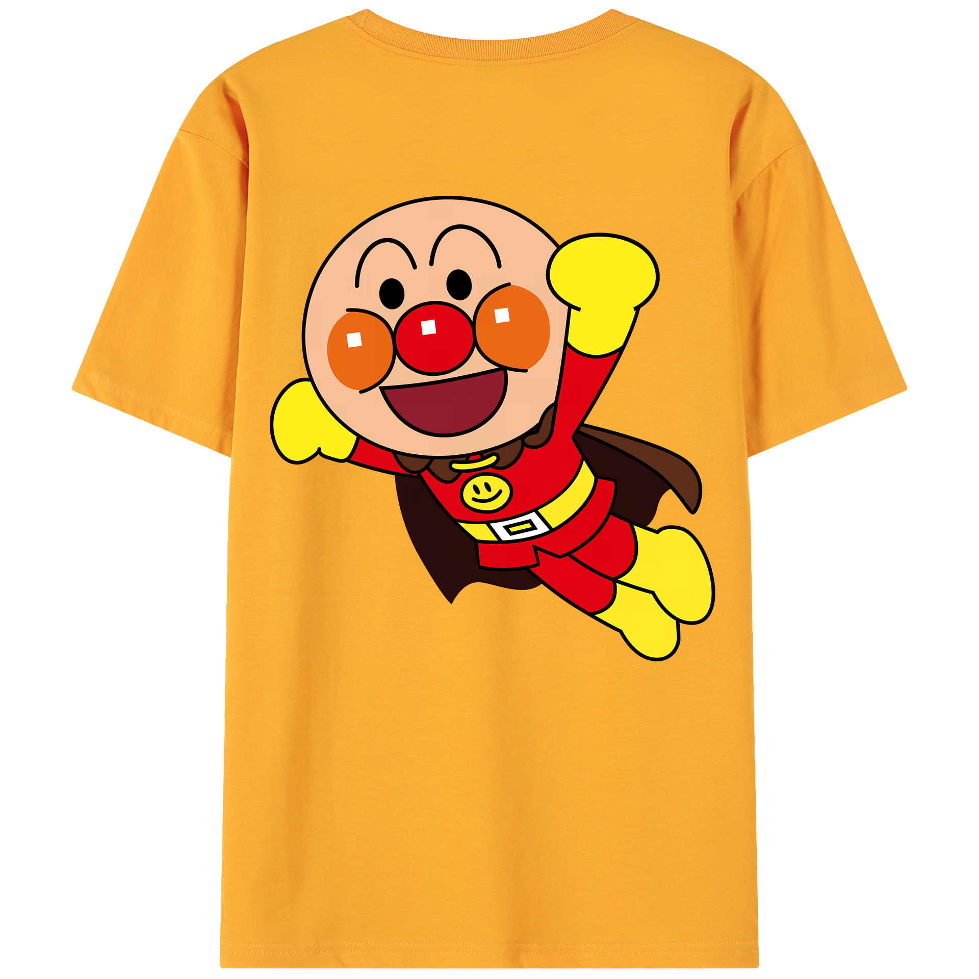 （画像用） アンパンマン Anpanman 綿100％ メンズ半袖Tシャツ（バックプリント） 通気性