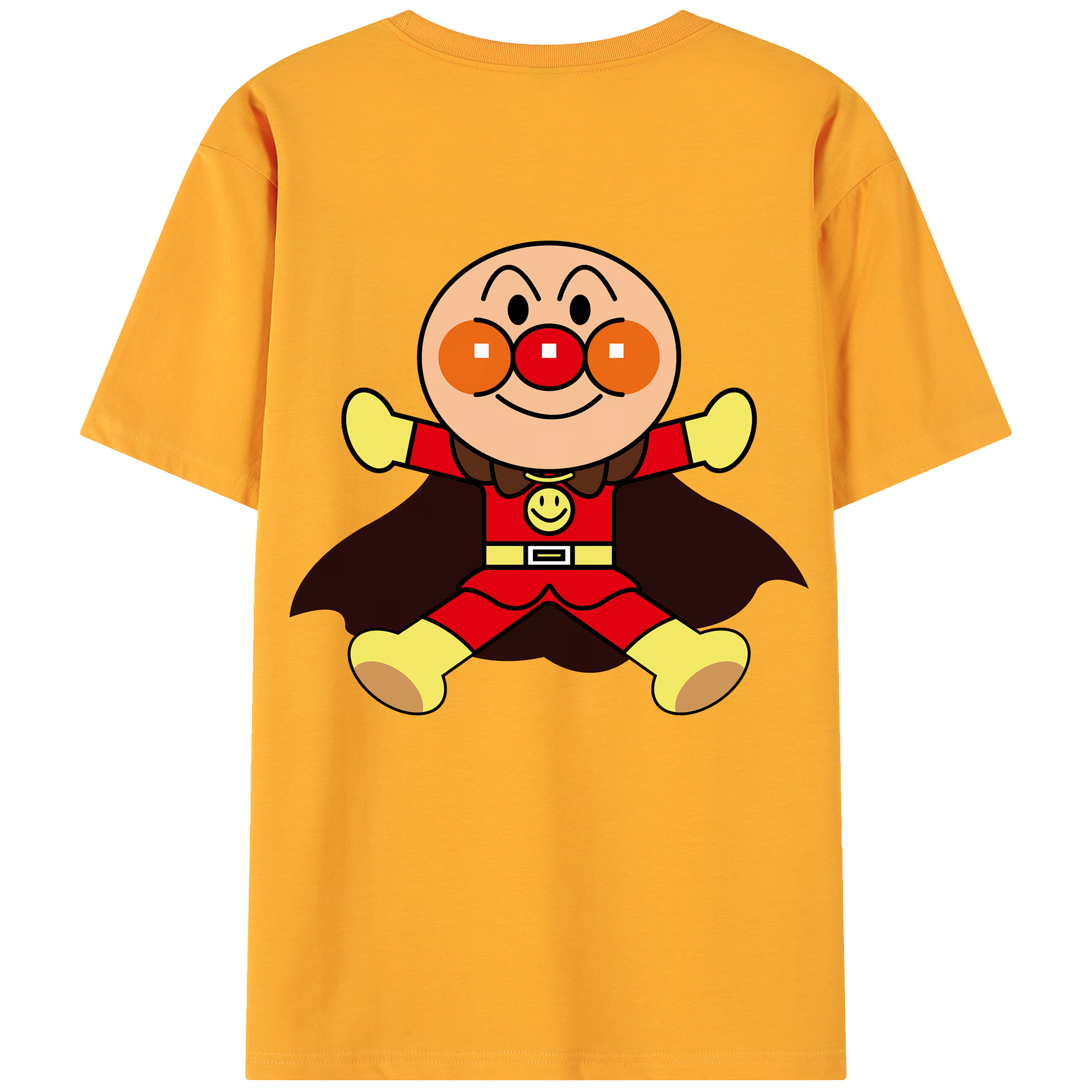 （画像用） アンパンマン Anpanman 綿100％ メンズ半袖Tシャツ（バックプリント） 通気性
