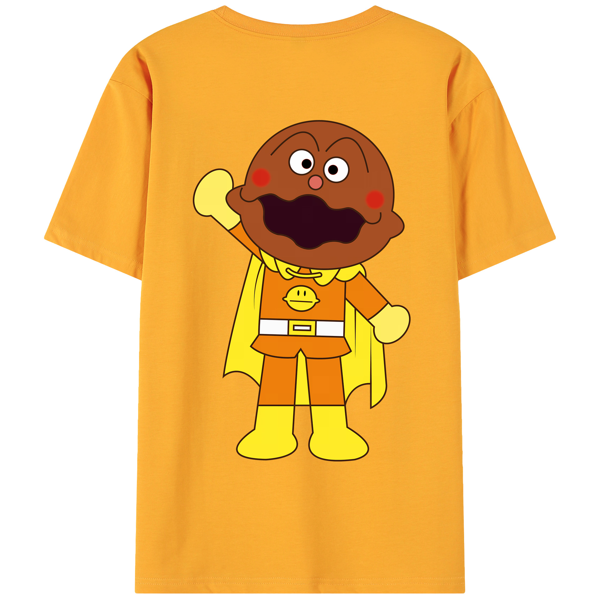 （画像用） アンパンマン Anpanman 綿100％ メンズ半袖Tシャツ（バックプリント） 通気性