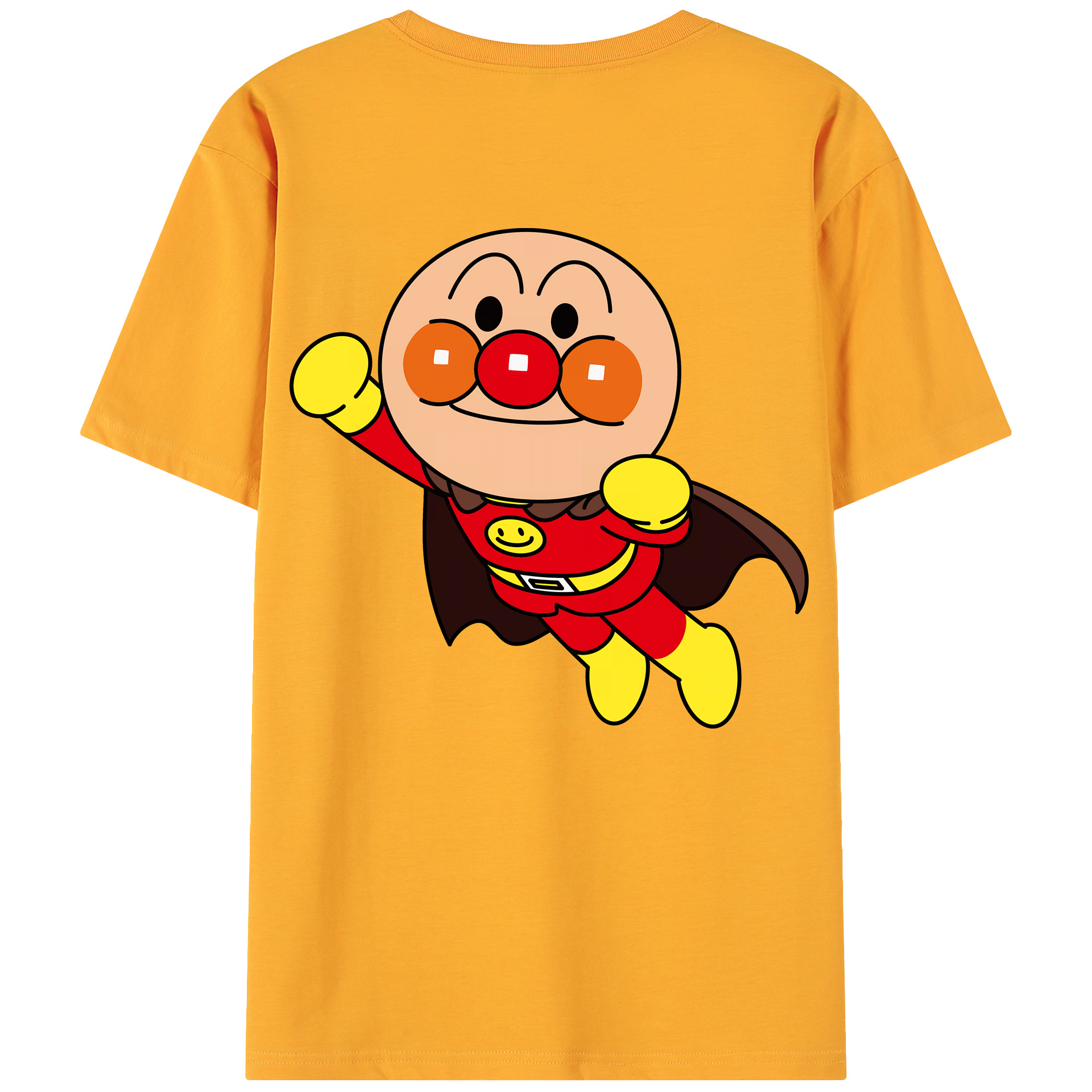（画像用） アンパンマン Anpanman 綿100％ メンズ半袖Tシャツ（バックプリント） 通気性